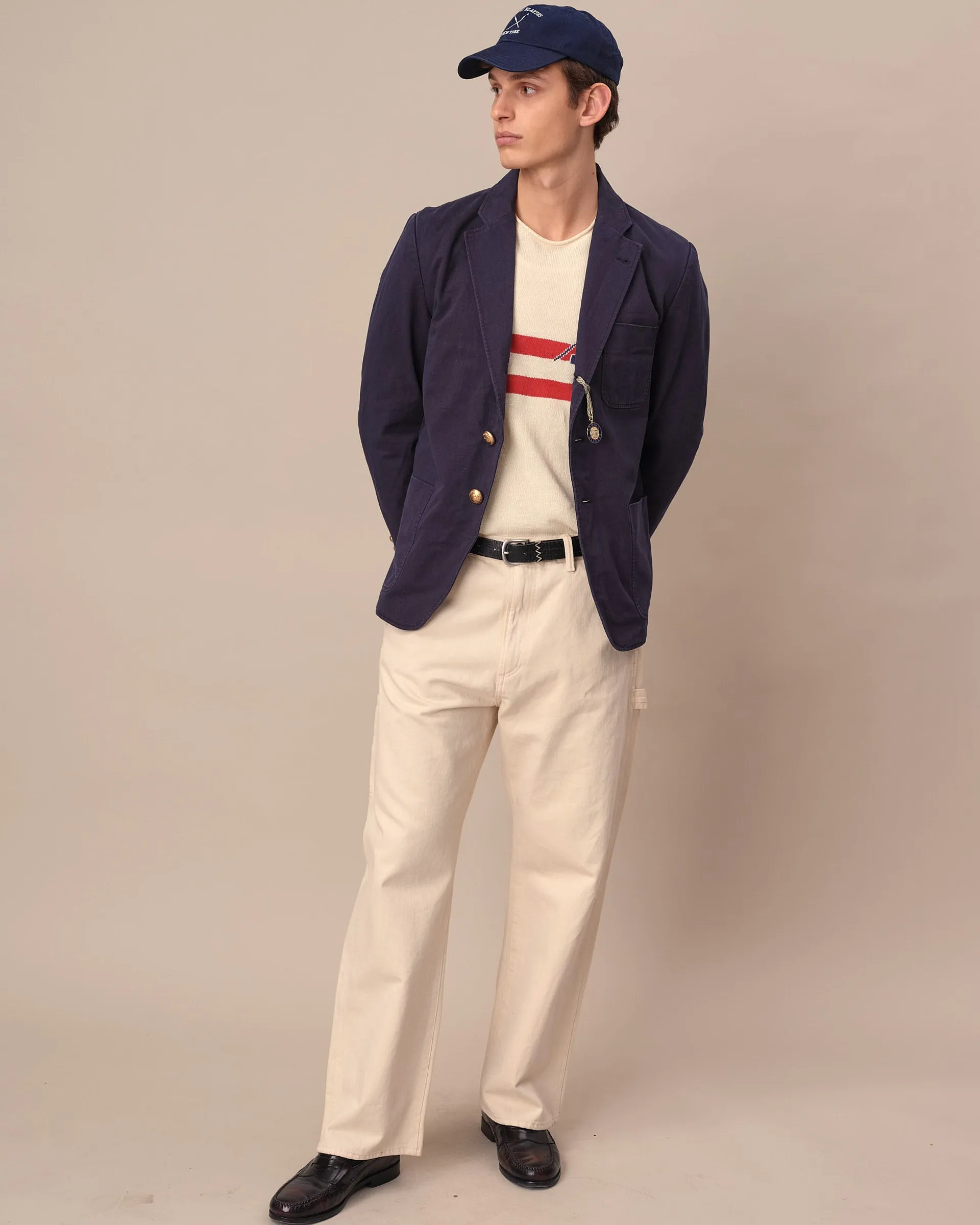 Men's Core Chino Patch Pocket Blazer Navy sold by Rowing Blazers