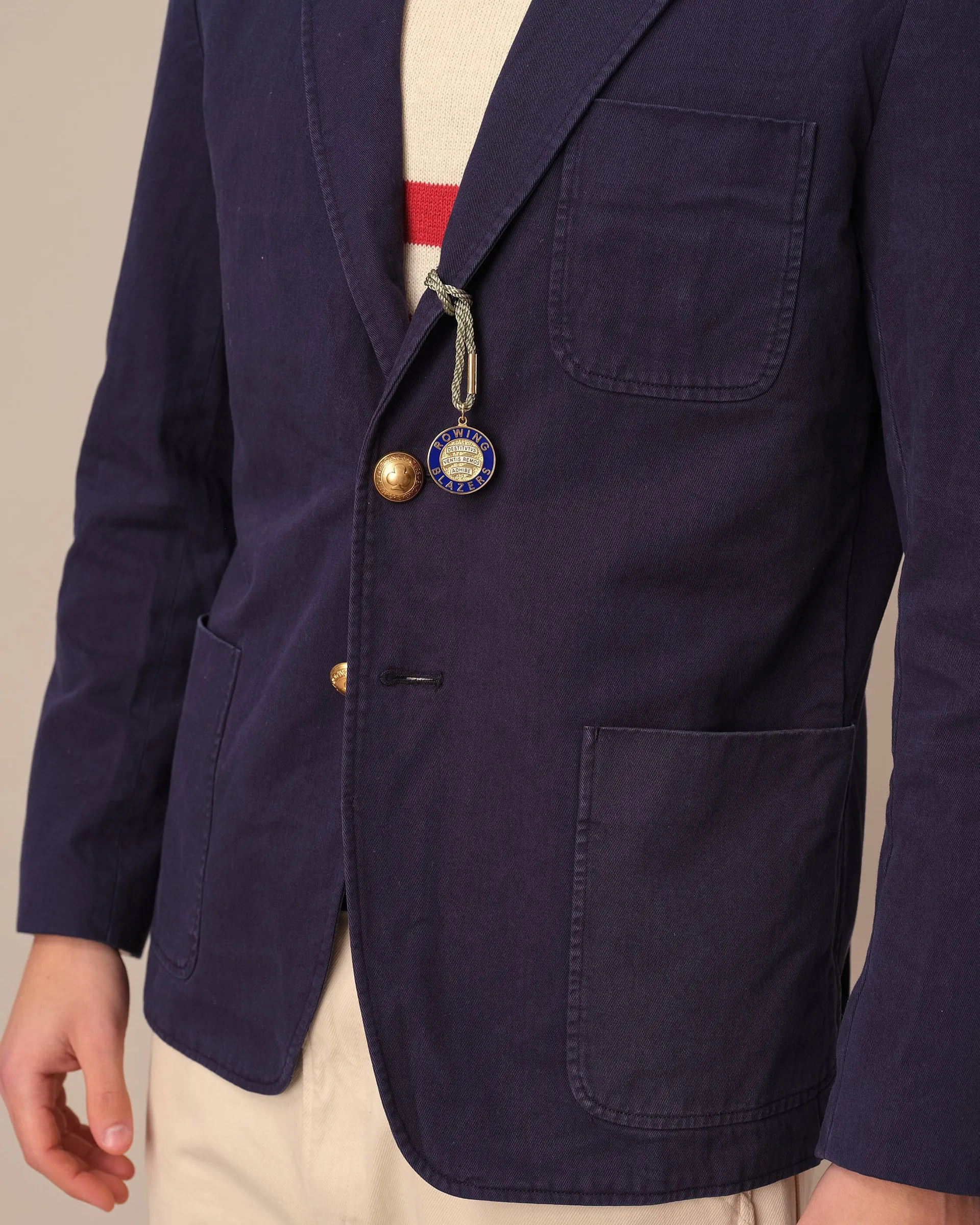 Men's Core Chino Patch Pocket Blazer Navy sold by Rowing Blazers product image thumbnail 2