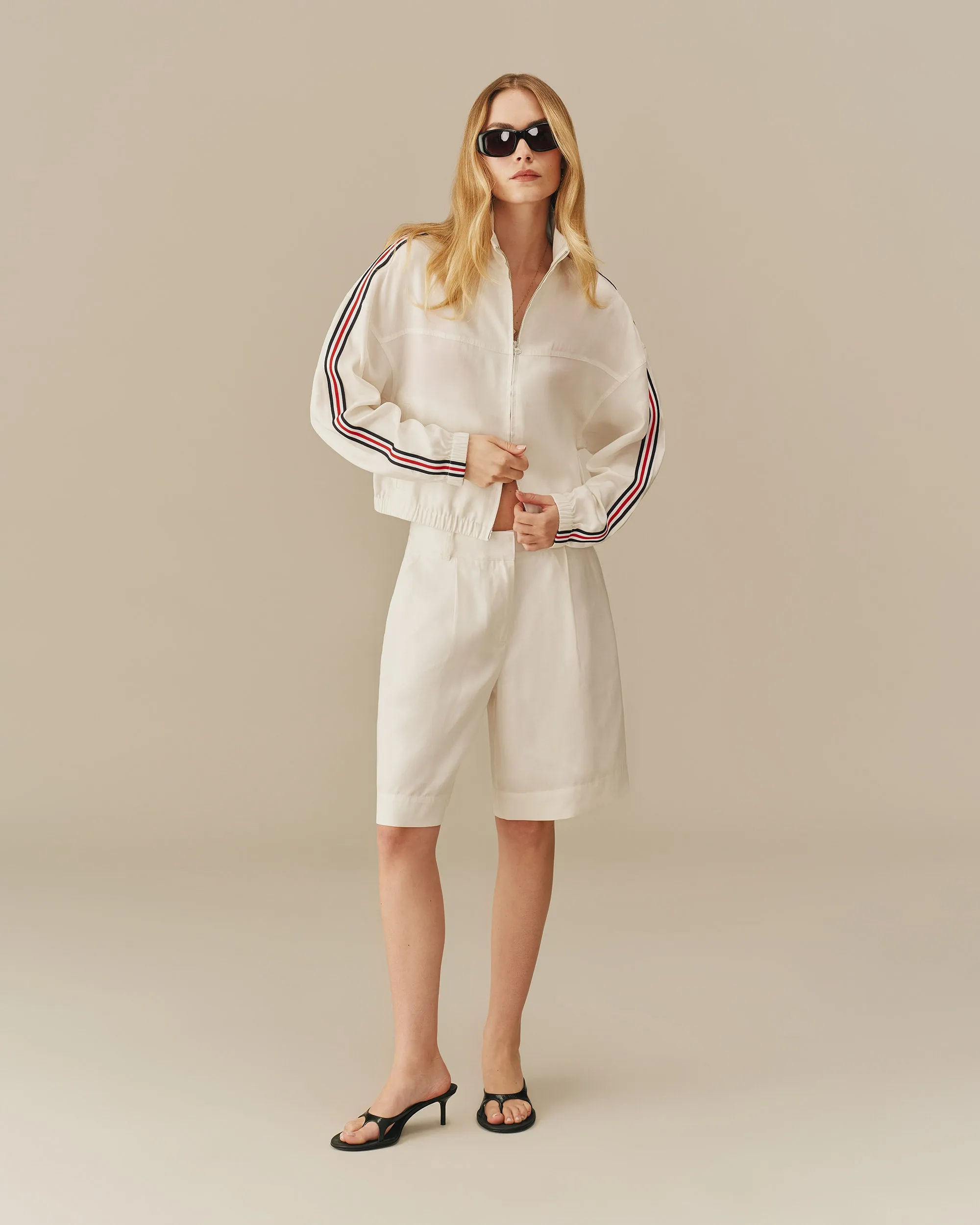 Women's Linen Tencel Bermuda Trouser Short White sold by Rowing Blazers product image thumbnail 5
