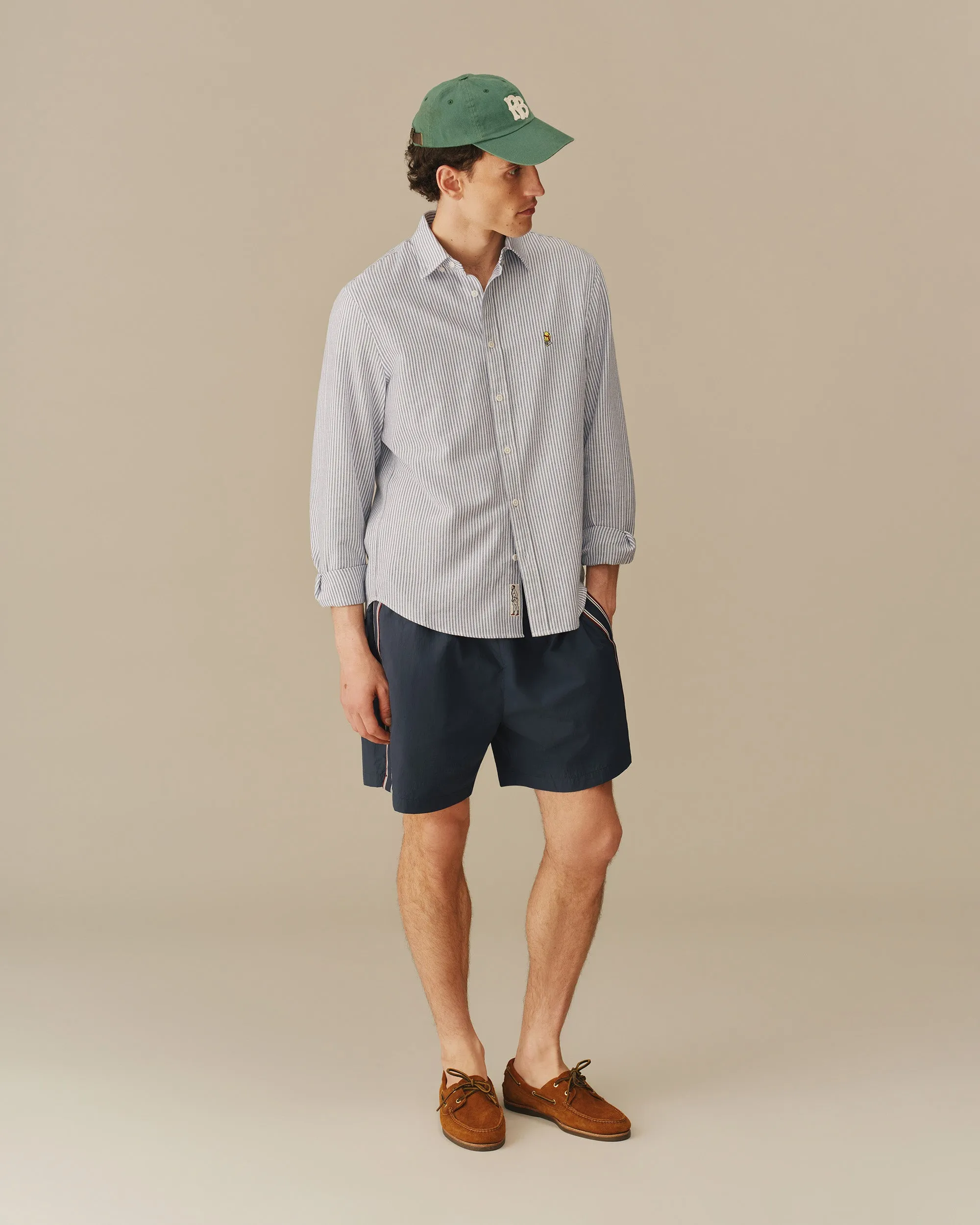 Men’s New Yorker Winnie-the-Pooh Oxford Shirt Navy& White sold by Rowing Blazers product image thumbnail 3