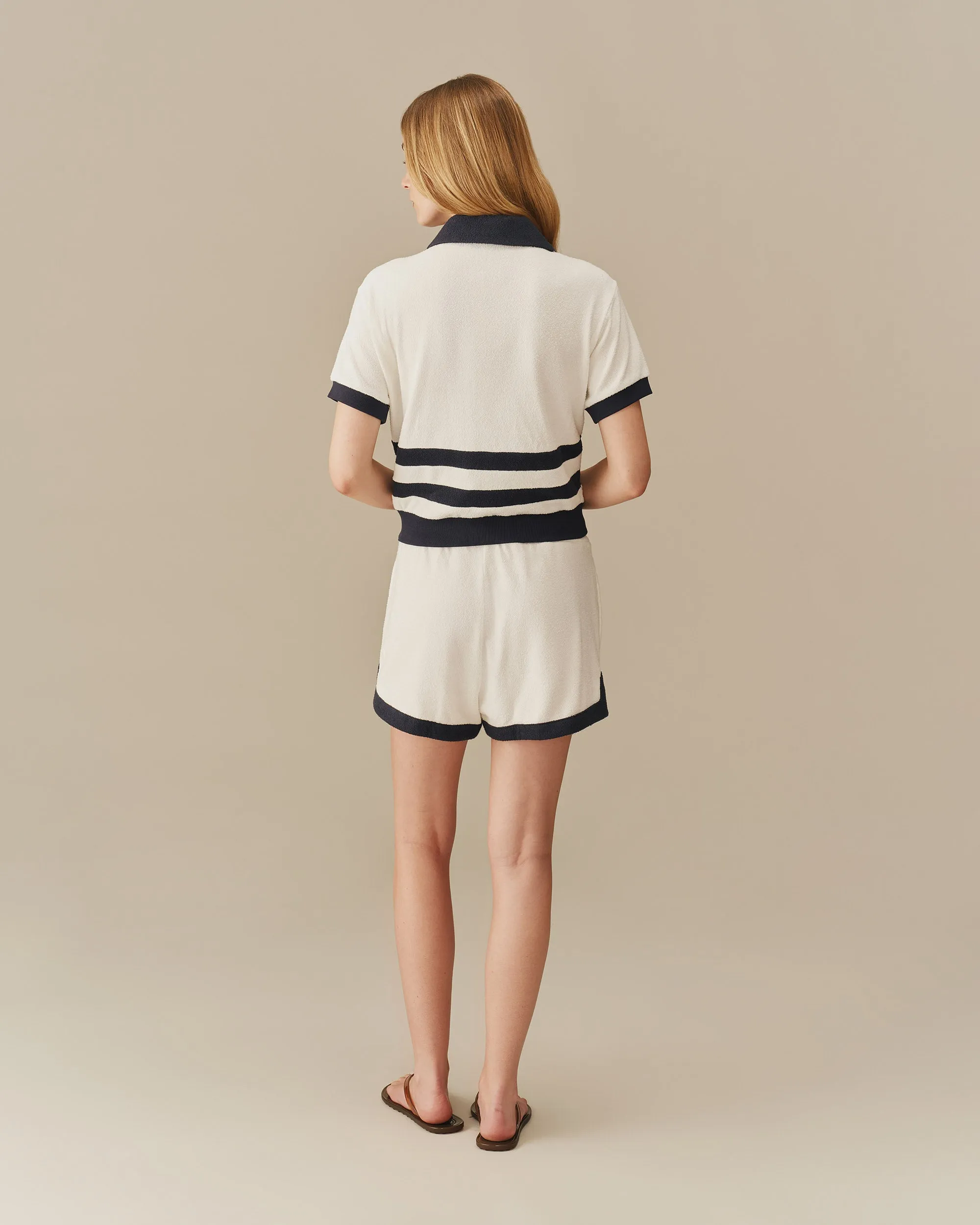 Women's Collegiate Arch Terry Polo White sold by Rowing Blazers product image thumbnail 5