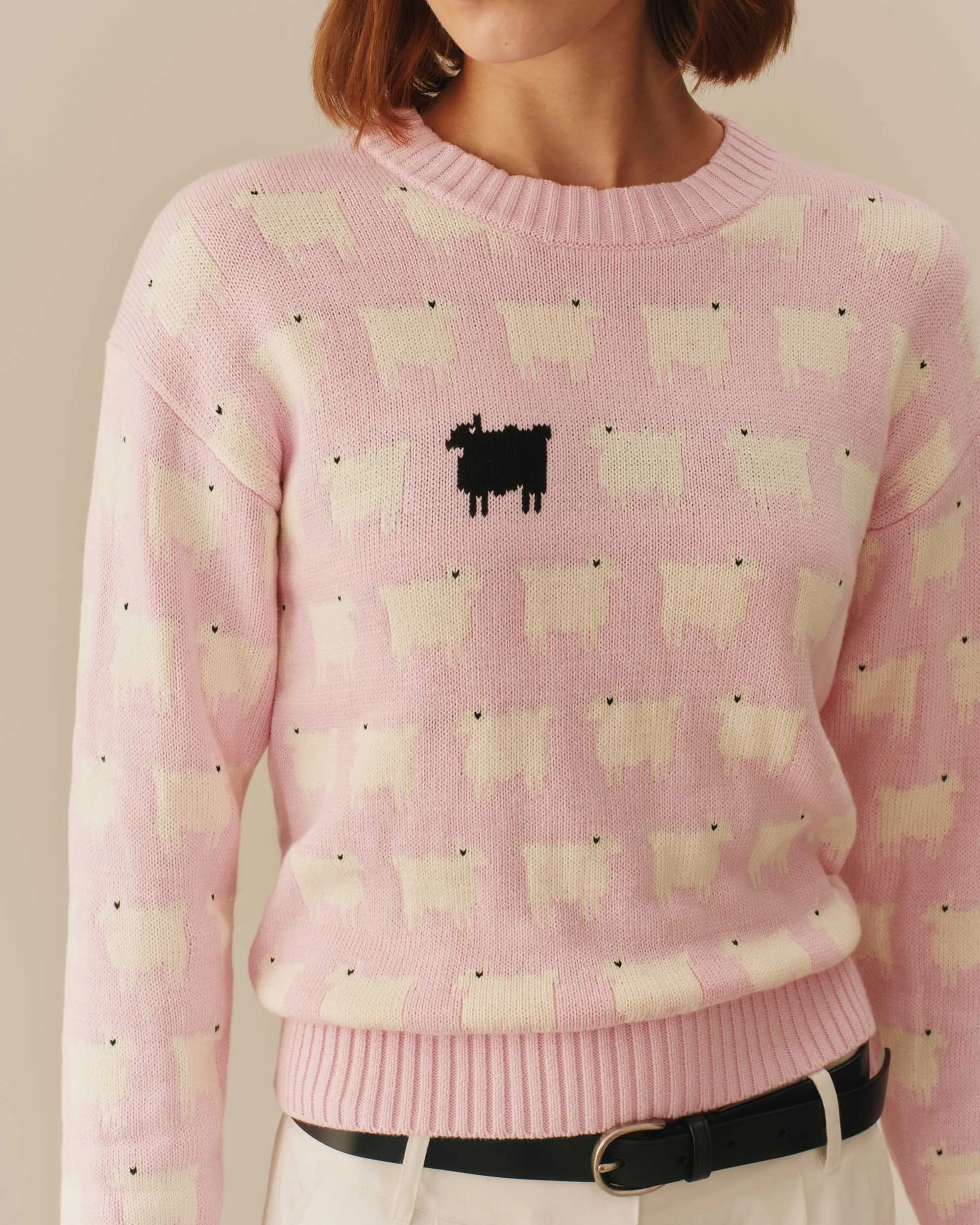 Warm & Wonderful Cotton Diana Edition Sweater Pink sold by Rowing Blazers product image thumbnail 4