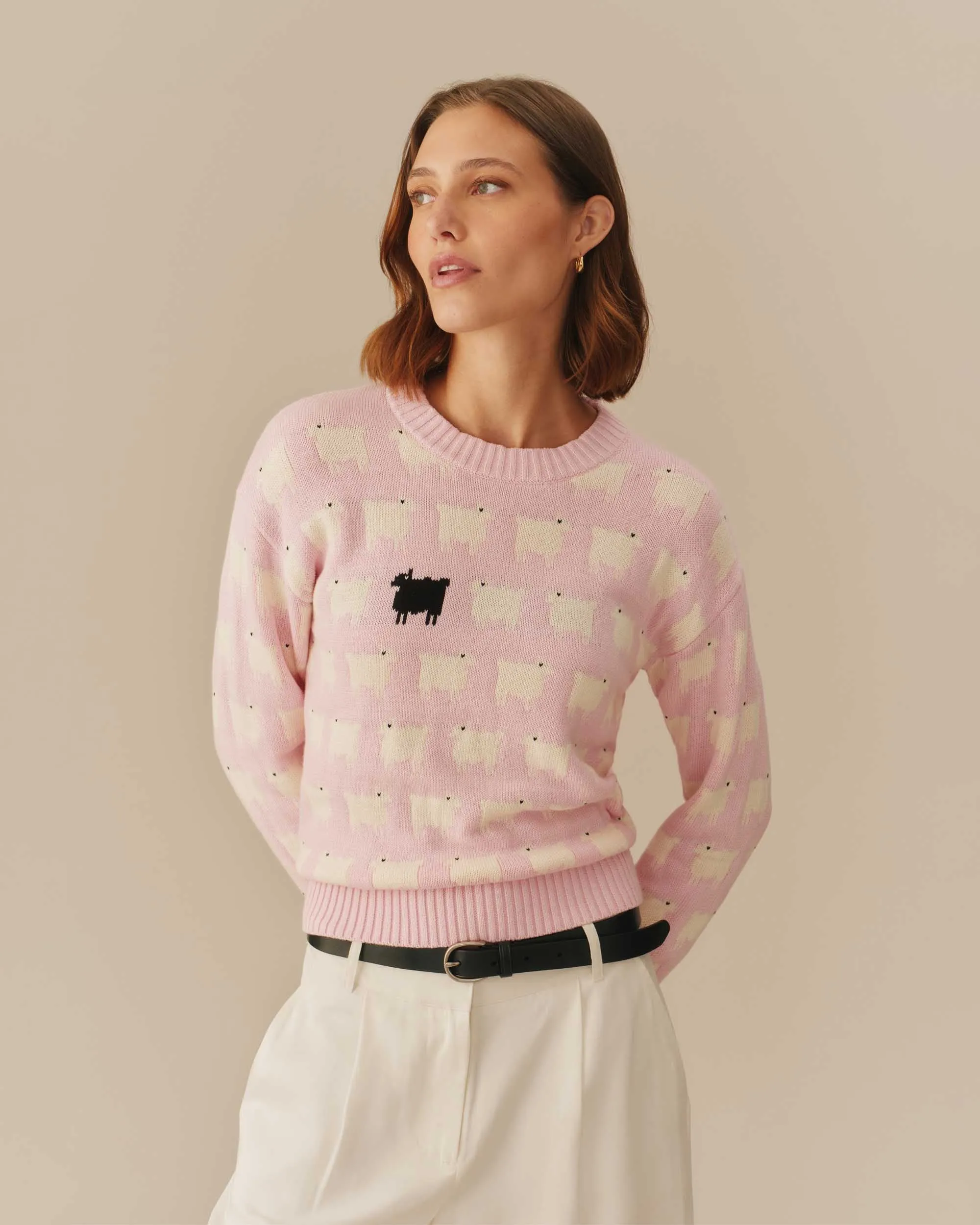 Warm & Wonderful Cotton Diana Edition Sweater Pink sold by Rowing Blazers product image thumbnail 3