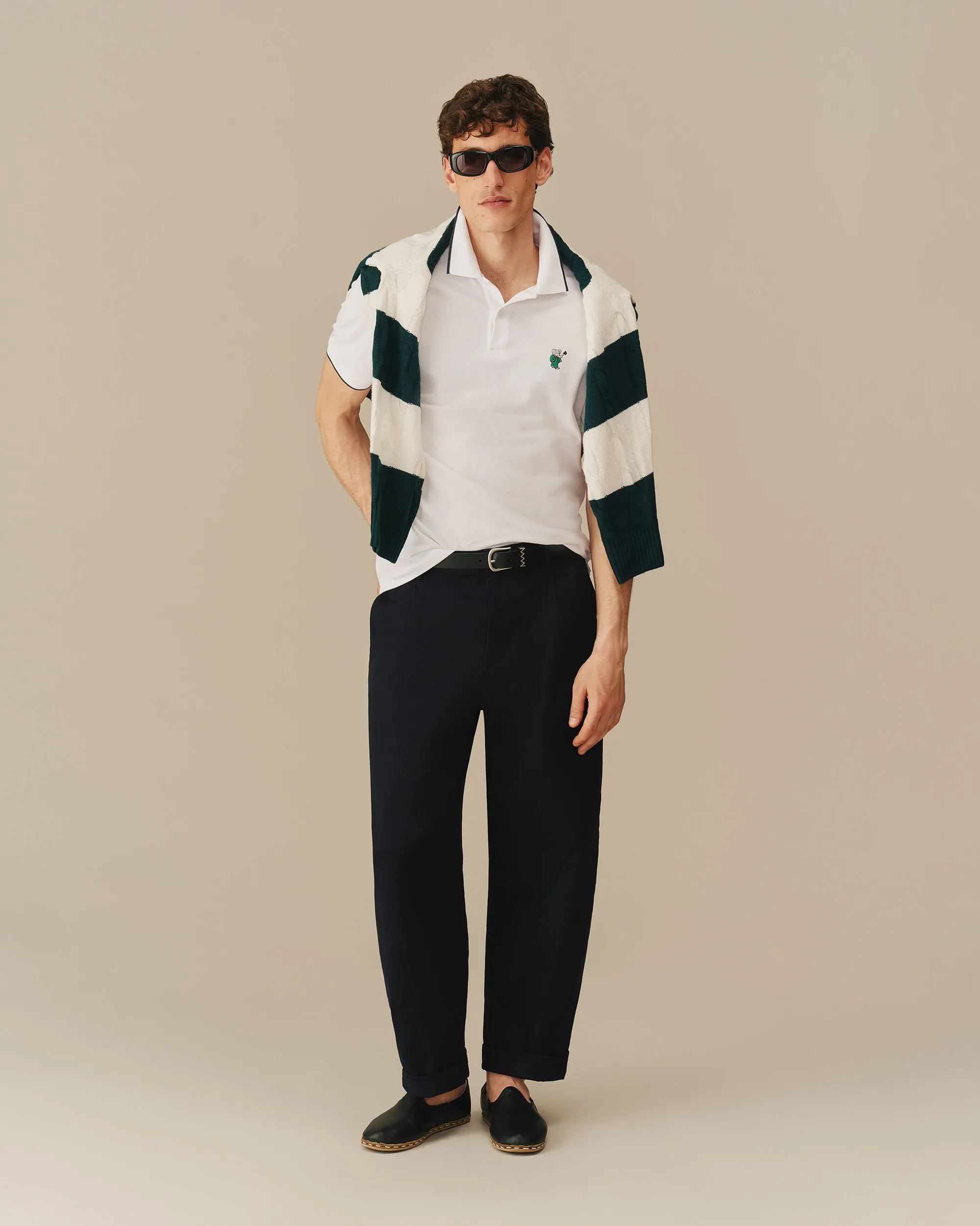 Men's Babar Pique Polo White sold by Rowing Blazers product image thumbnail 5