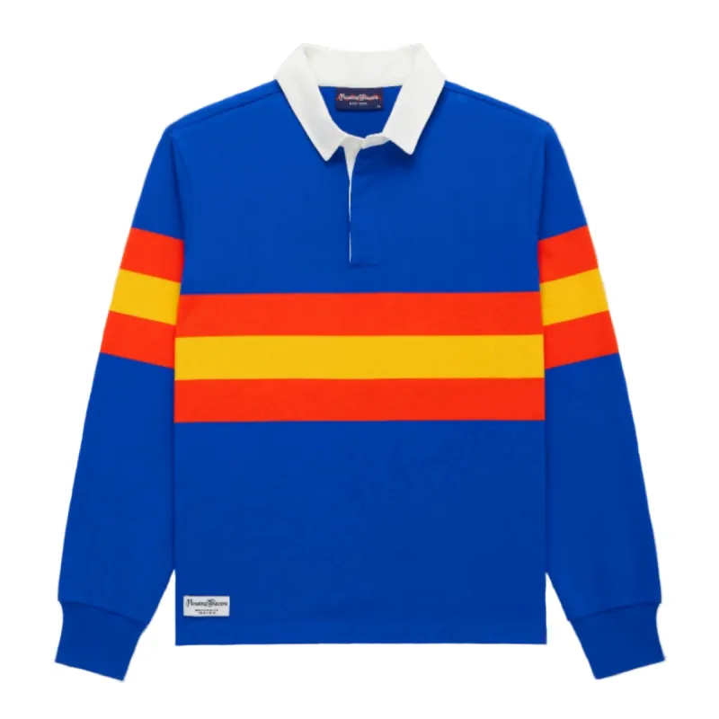 Men's Climber Stripe Rugby Cobalt made by Rowing Blazers