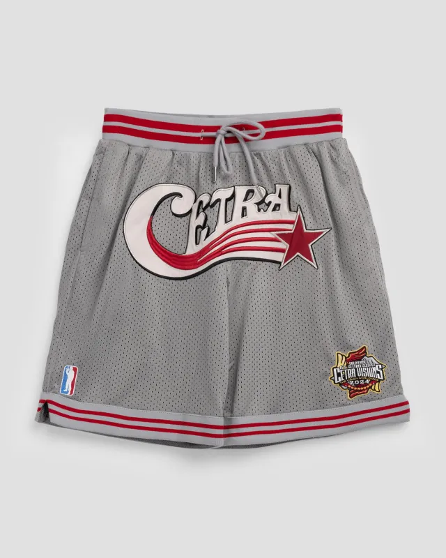 GREY SWOOSH BASKETBALL SHORTS sold by Cetra Visions