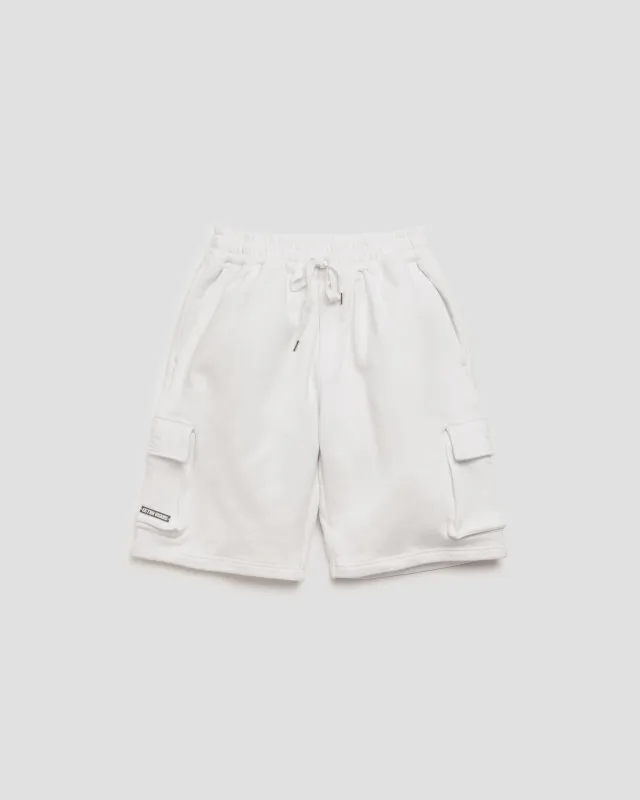 HEAVENLY WHITE CARGO SHORTS sold by Cetra Visions