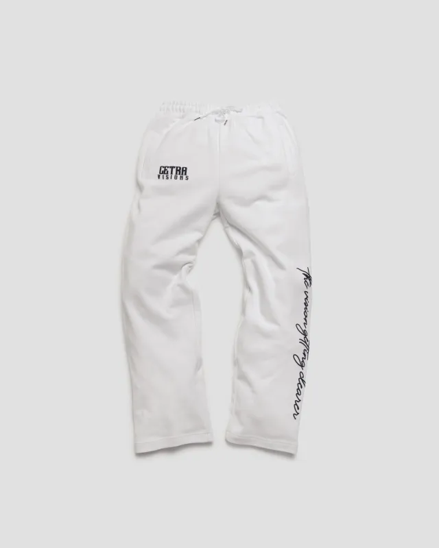 SIGNATURE WHITE & BLACK PUFF JOGGERS sold by Cetra Visions