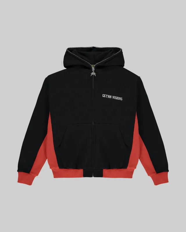 BLACK KILO FULL ZIP HOODIE sold by Cetra Visions