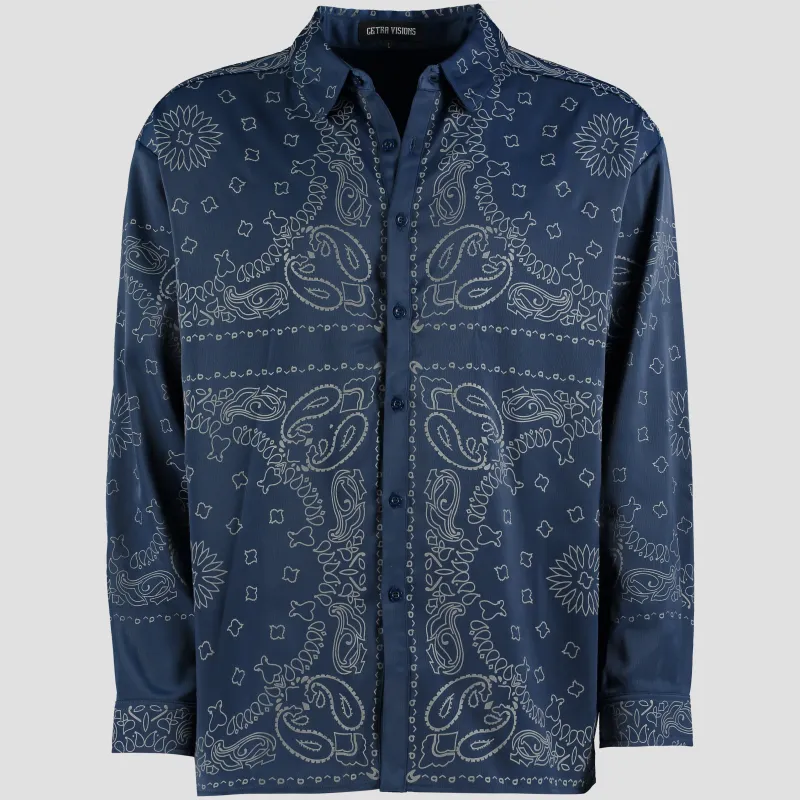 ROYAL BLUE 3M BANDANA SHIRT sold by Cetra Visions