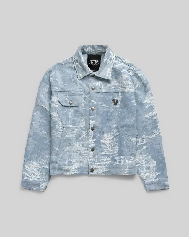 DISTRESSED DENIM JACKET sold by Cetra Visions