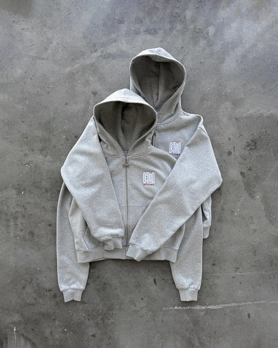 SUPERIOR GREY ZIP HOODIE sold by Cetra Visions product image thumbnail 2