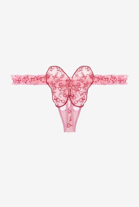 COEUR Ruffled Thongs made by Le Petit Trou