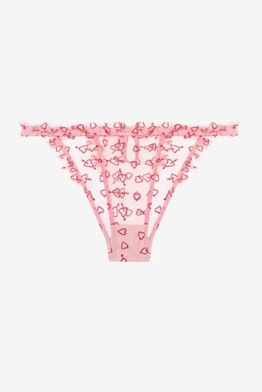 COEUR Triangle Briefs with Frills made by Le Petit Trou