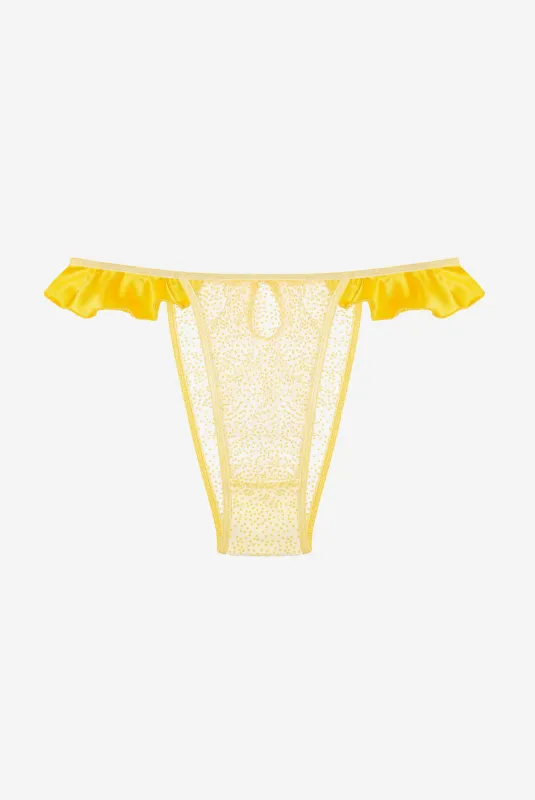 MIMOSA Briefs with Frills and Silk made by Le Petit Trou