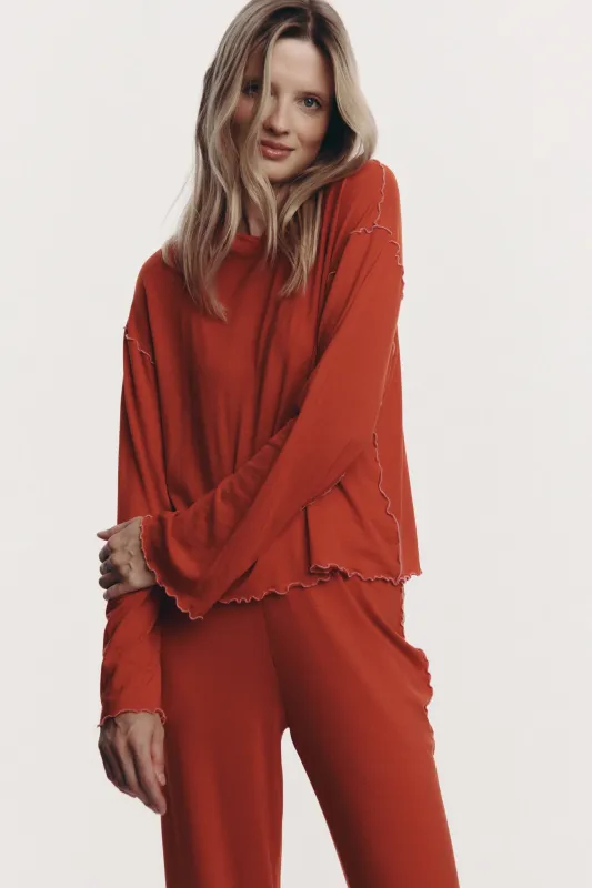 Leo Longsleeve - orange sold by Le Petit Trou