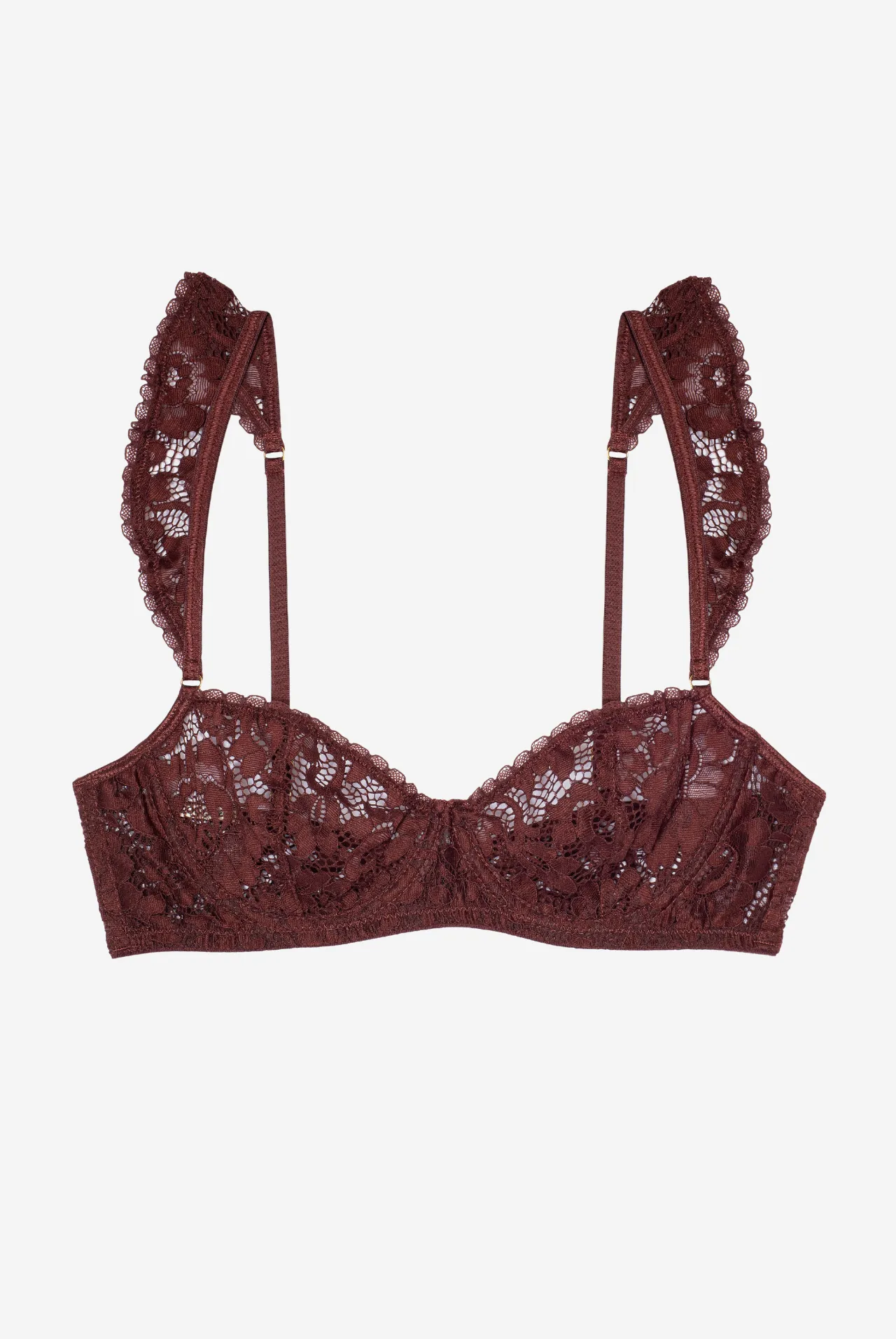 CHOCOLAT underwire bra with frills sold by Le Petit Trou product image thumbnail 2