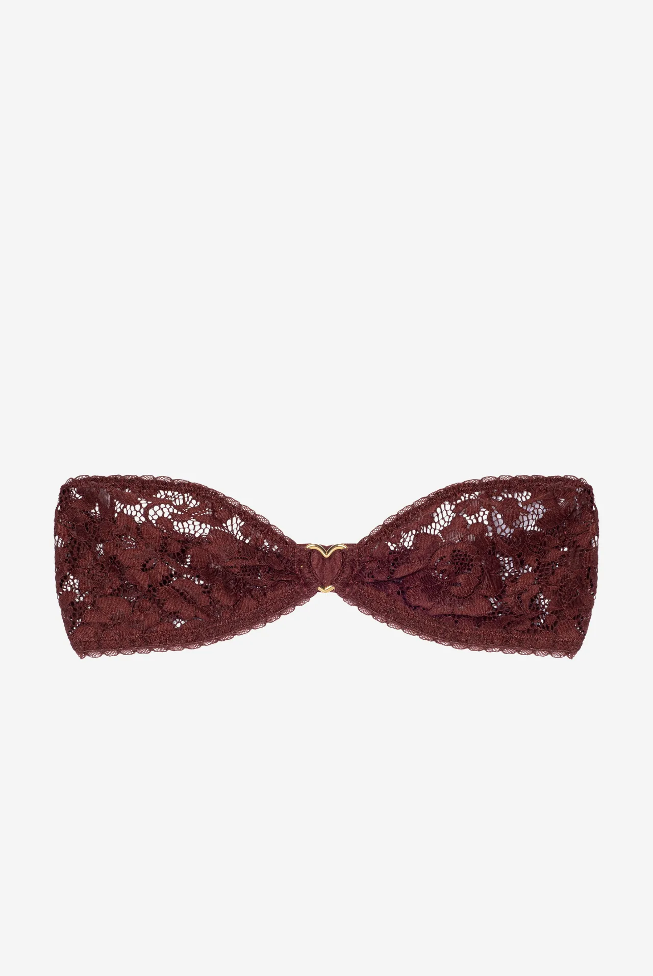 CHOCOLAT bandeau bra with heart sold by Le Petit Trou product image thumbnail 2