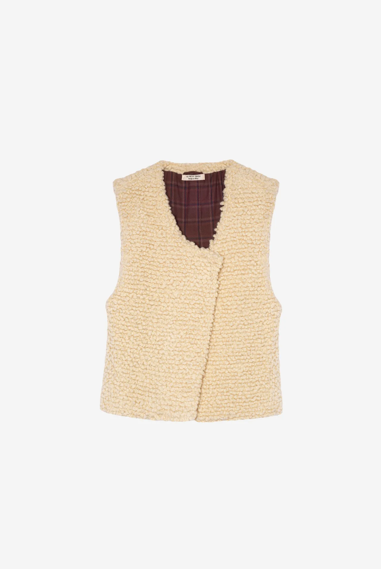 Evan Teddy Wool Vest sold by Le Petit Trou product image thumbnail 2