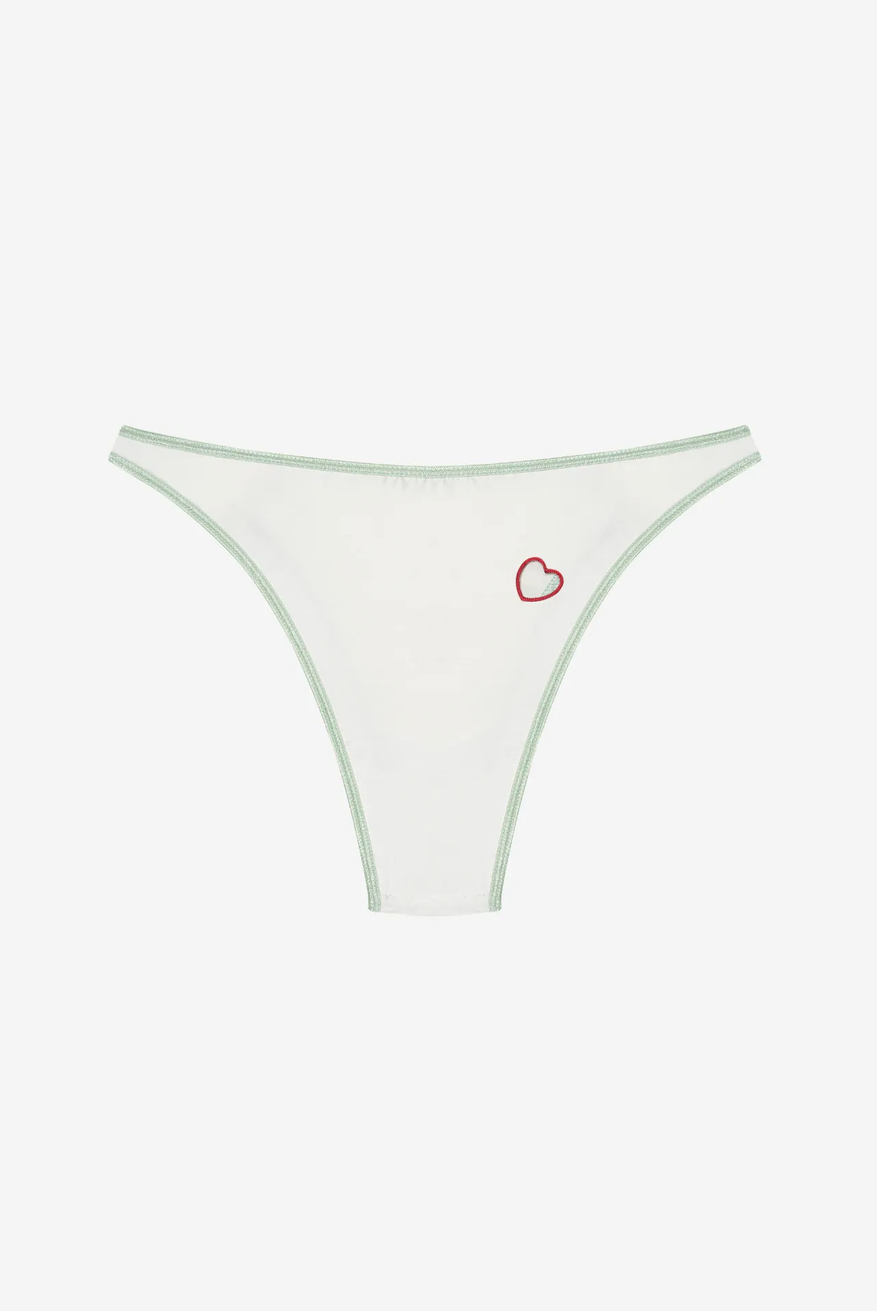 MENTHE low rise satin briefs sold by Le Petit Trou product image thumbnail 2