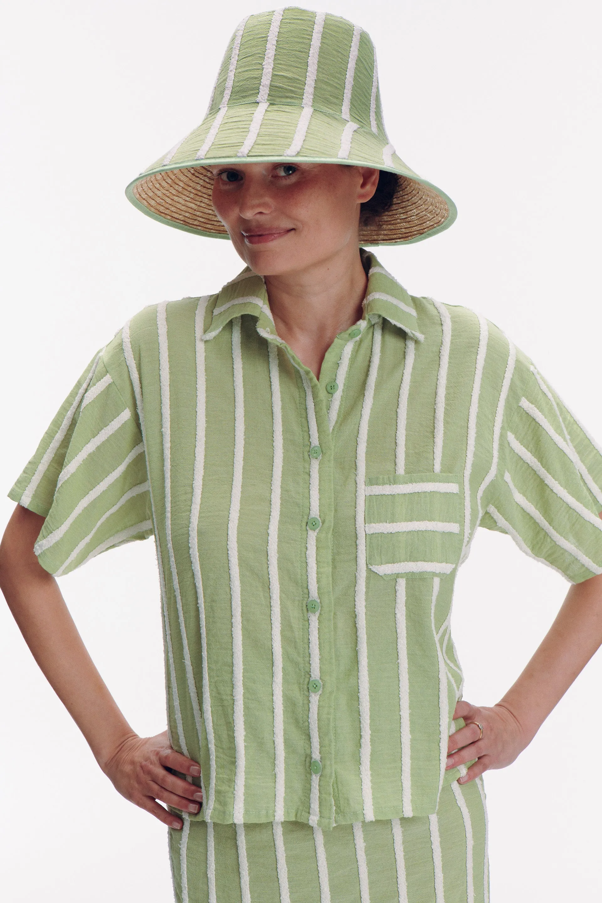 Felix Shirt - mint sold by Le Petit Trou product image thumbnail 4