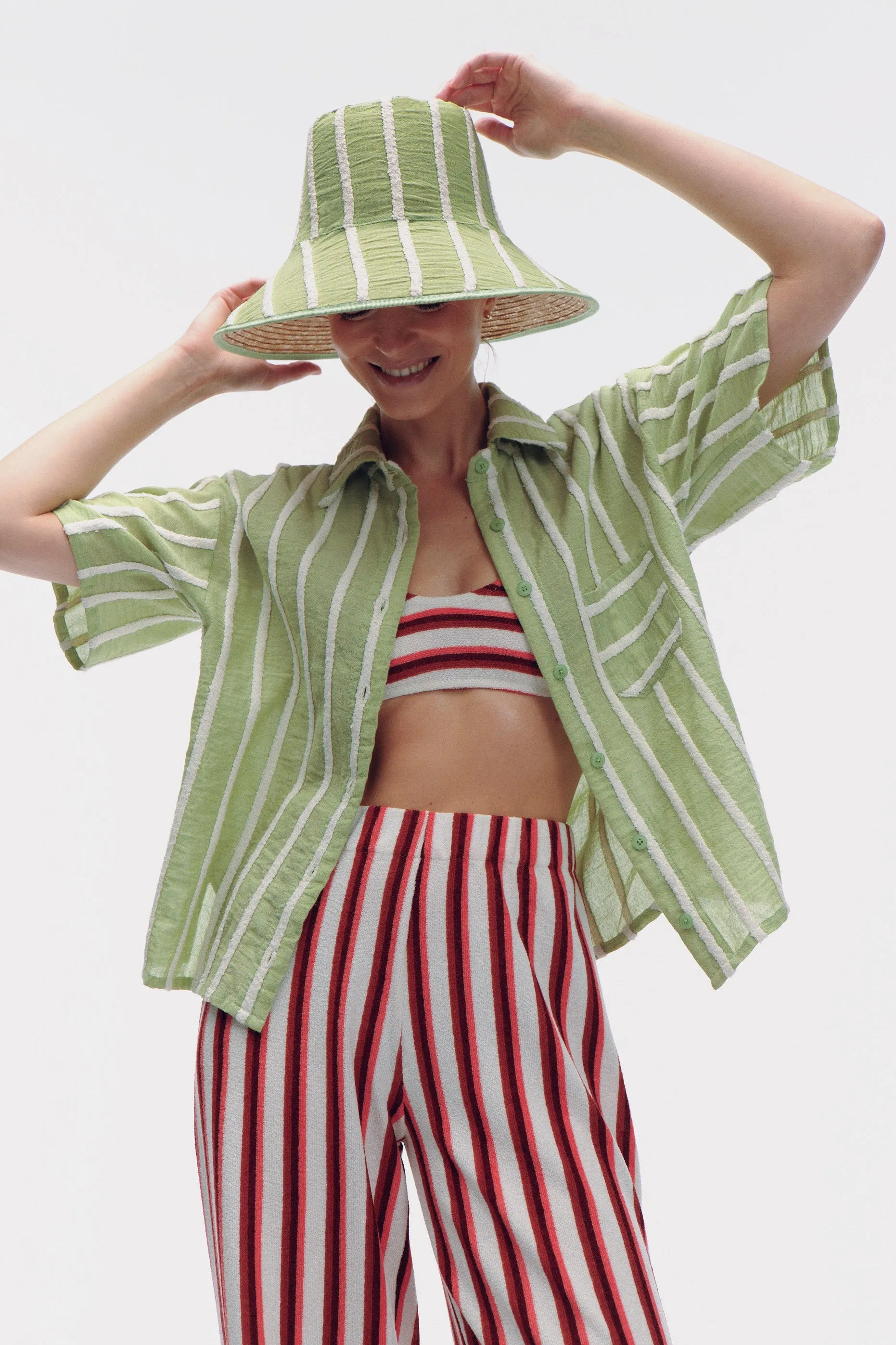 Felix Shirt - mint sold by Le Petit Trou