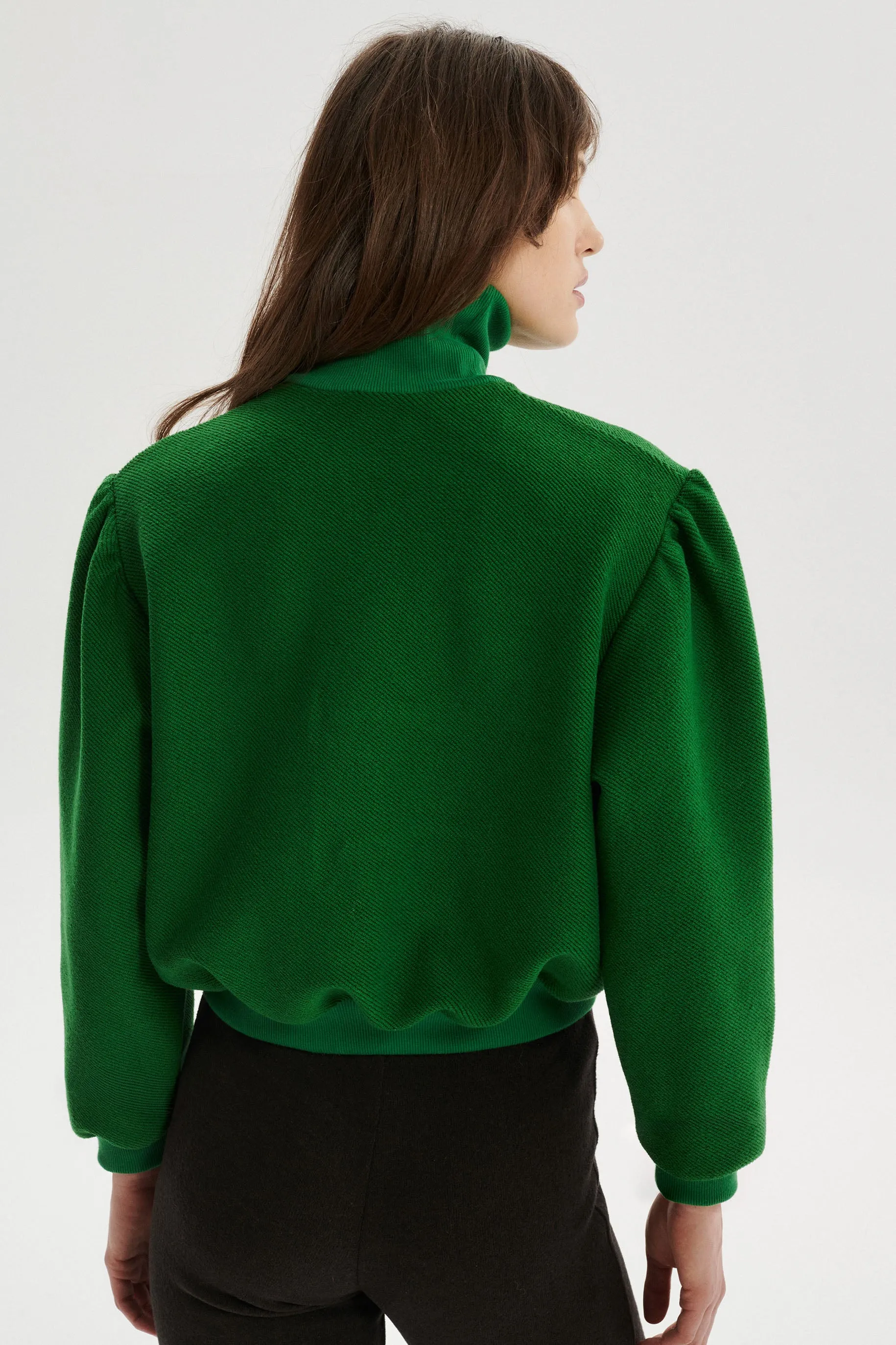 Timeo Organic Cotton Sweatshirt with Turtleneck sold by Le Petit Trou product image thumbnail 4