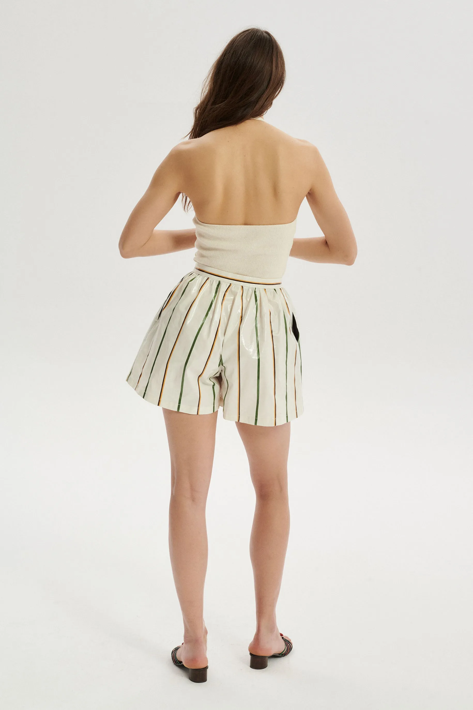 Gilbert Cotton Halter Top - cream sold by Le Petit Trou product image thumbnail 5