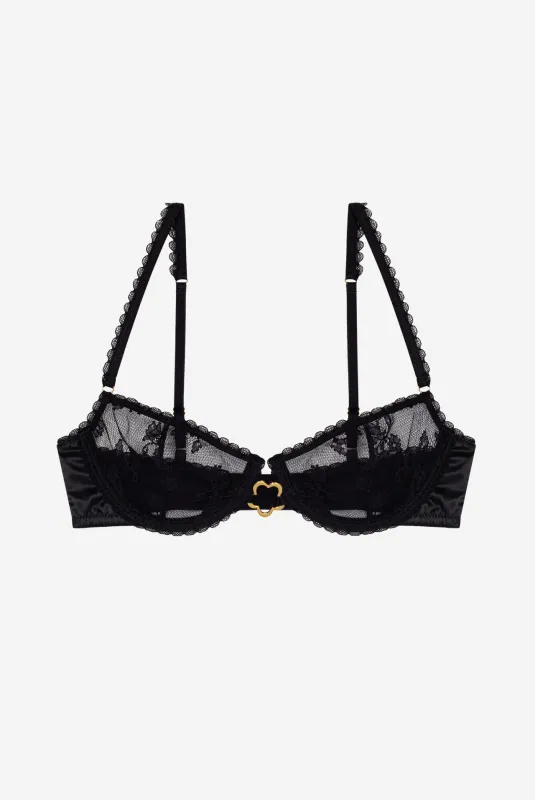 CÈDRE flower underwire bra made by Le Petit Trou