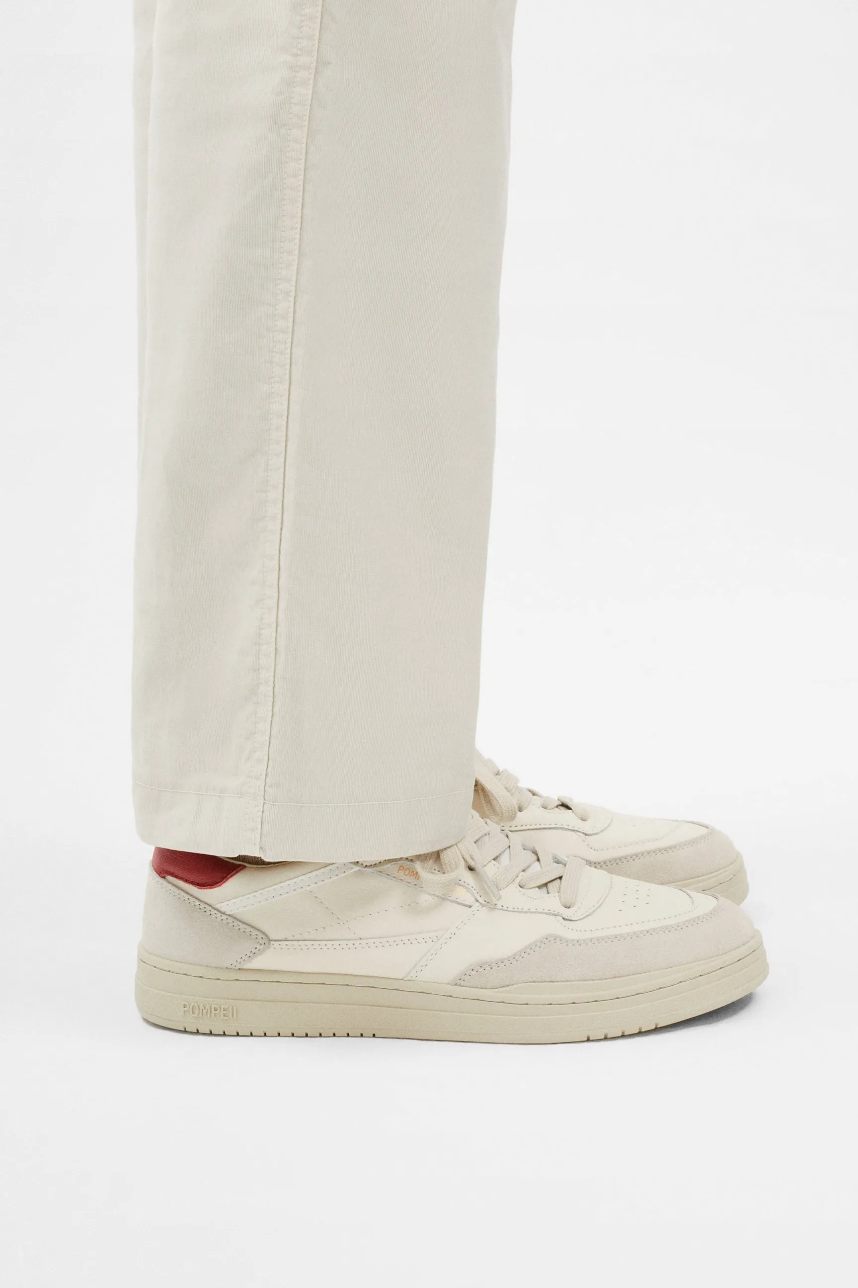 ELAN LEATHER ECRU RED sold by Pompeii product image thumbnail 3