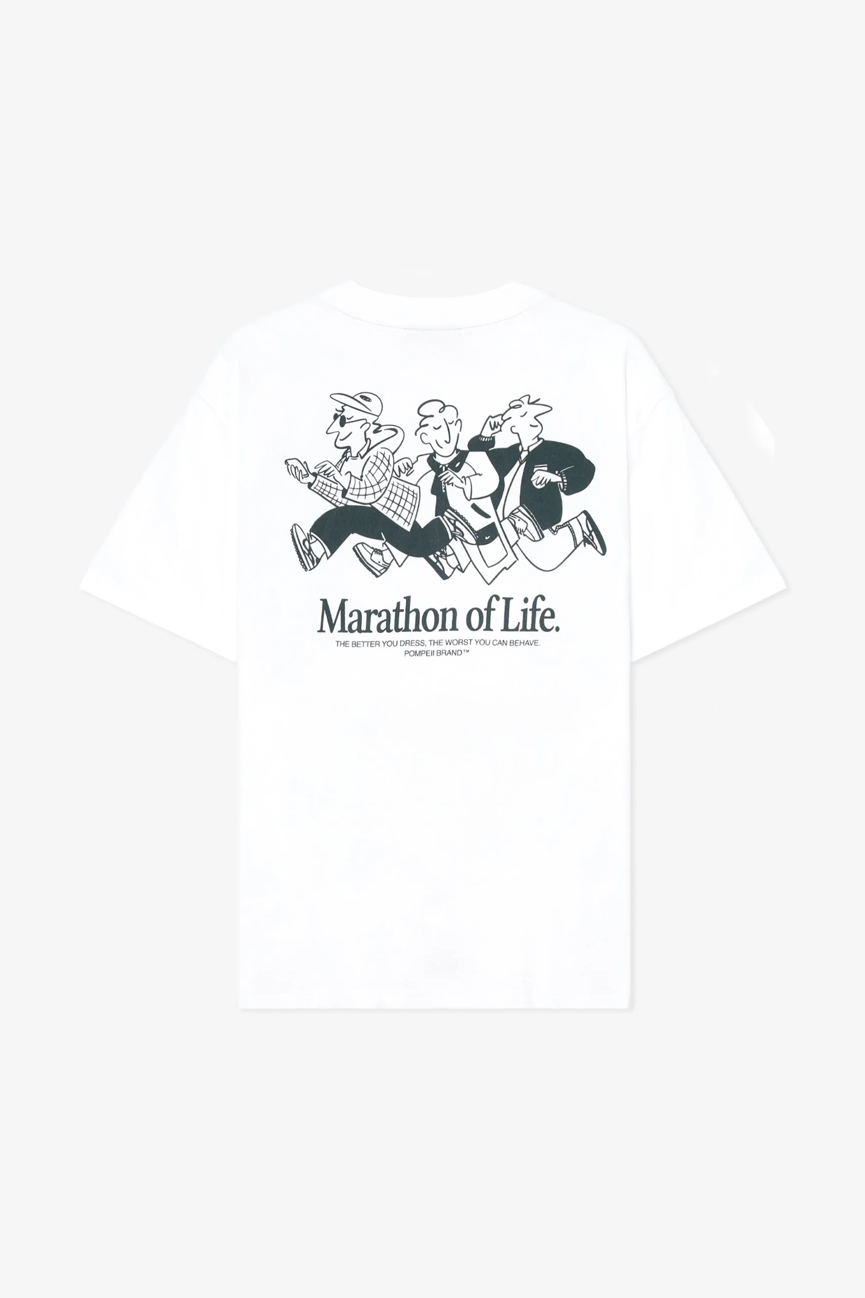 MARATHON OF LIFE WHITE TEE sold by Pompeii