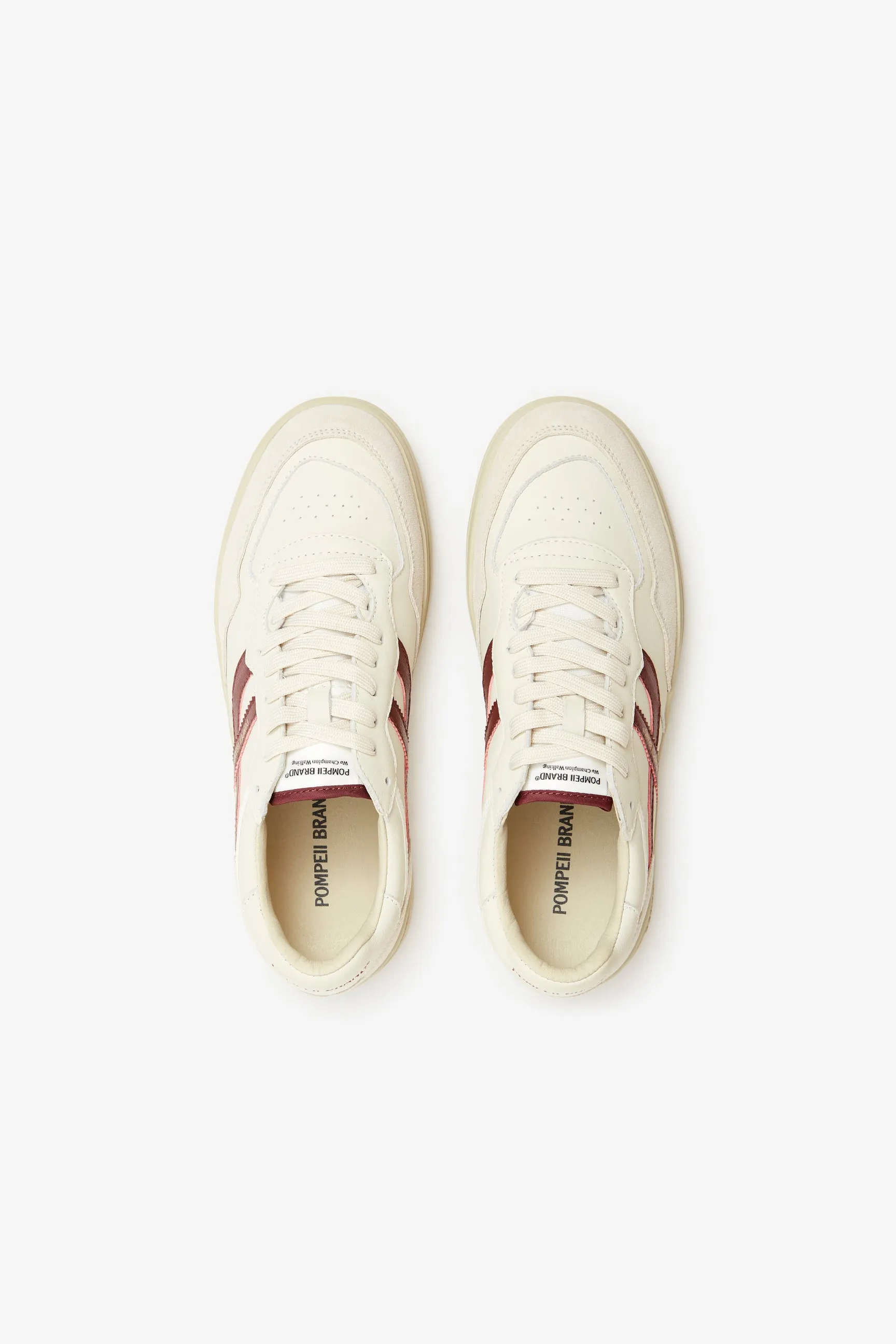 ELAN PIPPA LEATHER ECRU BURGUNDY sold by Pompeii product image thumbnail 3