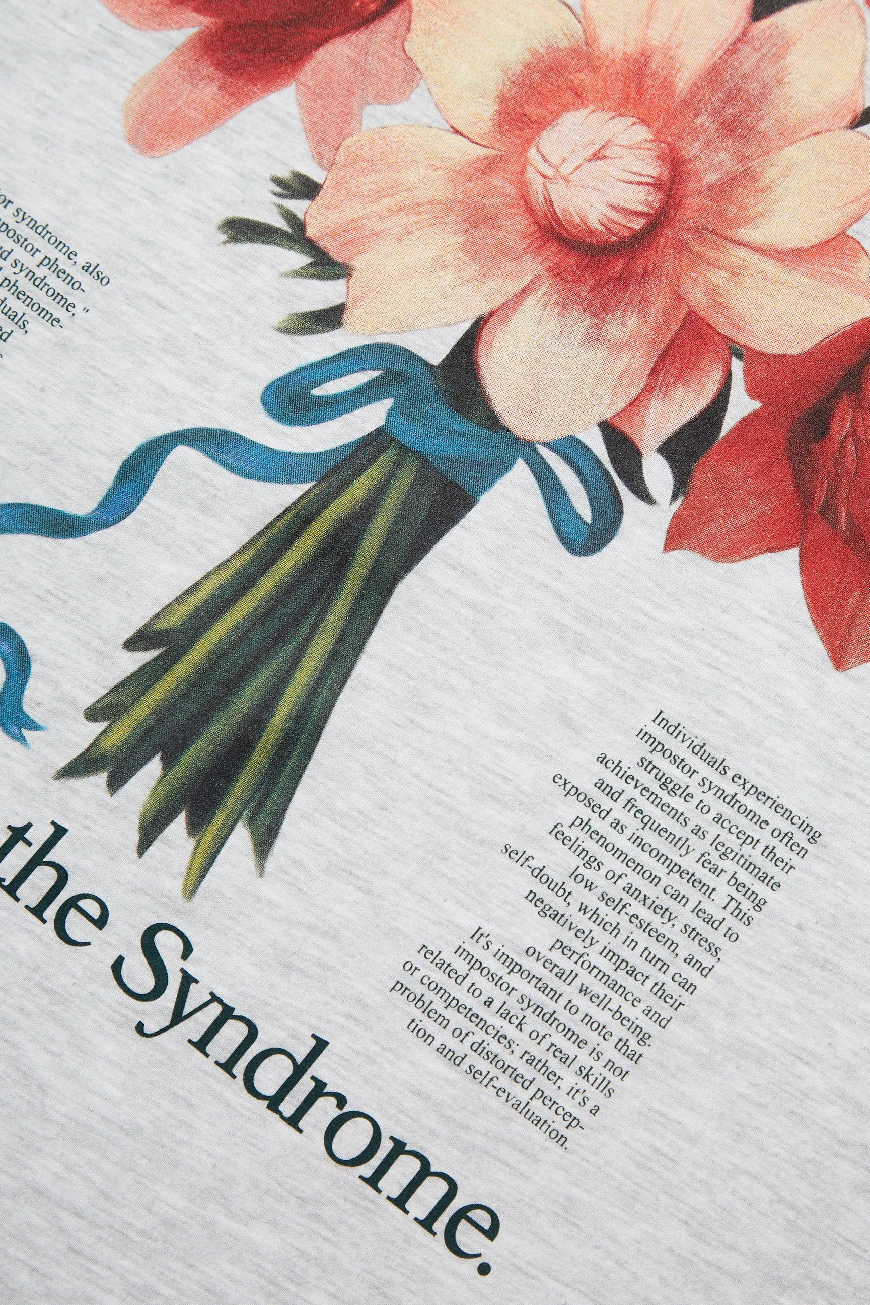 IMPOSTOR SYNDROME LIGHT GREY MELANGE TEE sold by Pompeii product image thumbnail 4