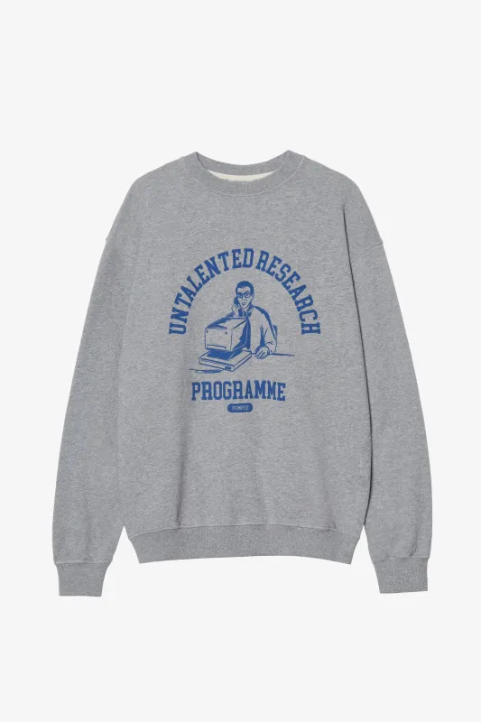 PROGRAMME CLASSIC GREY RELAXED CREWNECK sold by Pompeii