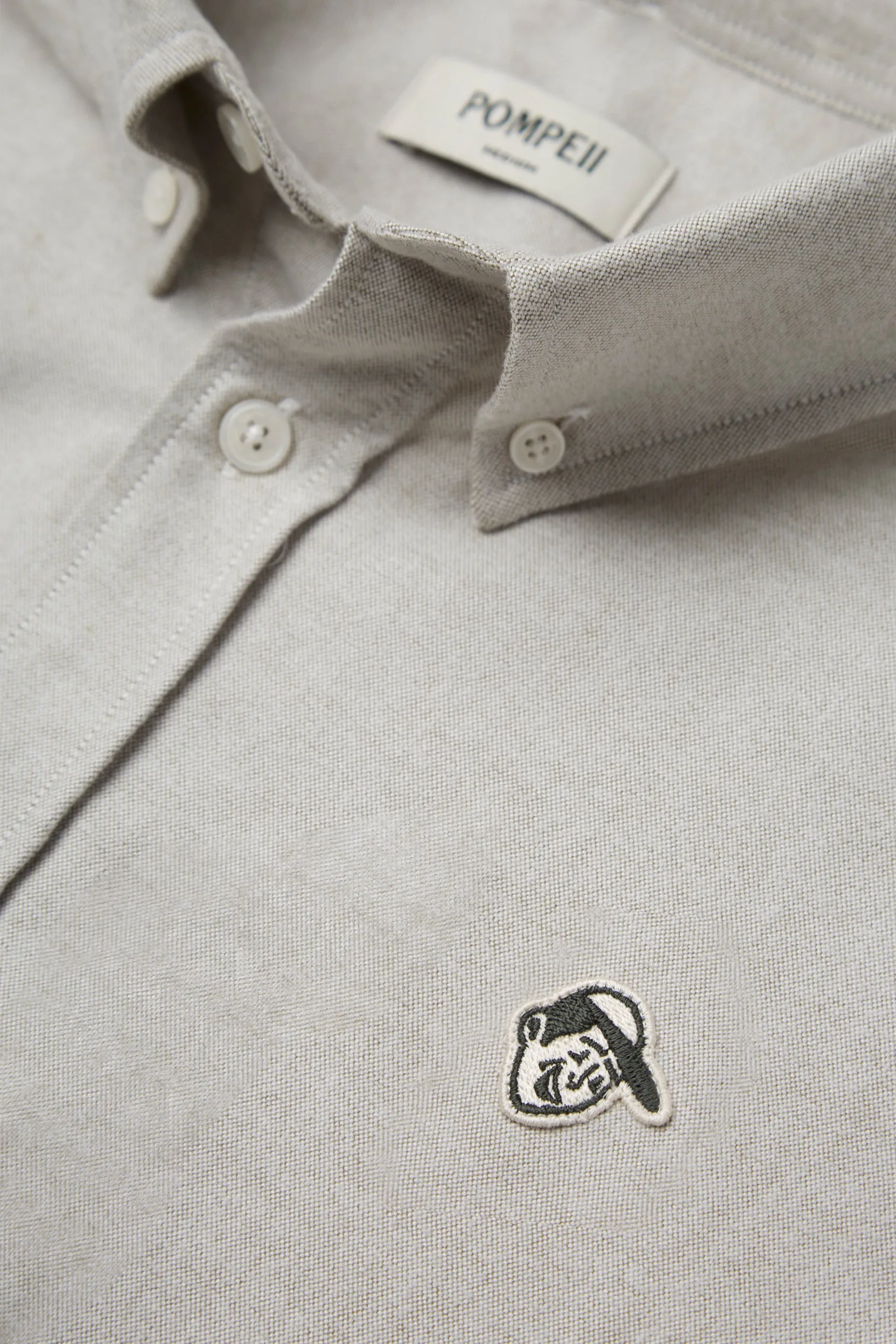 KHAKI EMILIO OXFORD SHIRT sold by Pompeii product image thumbnail 2