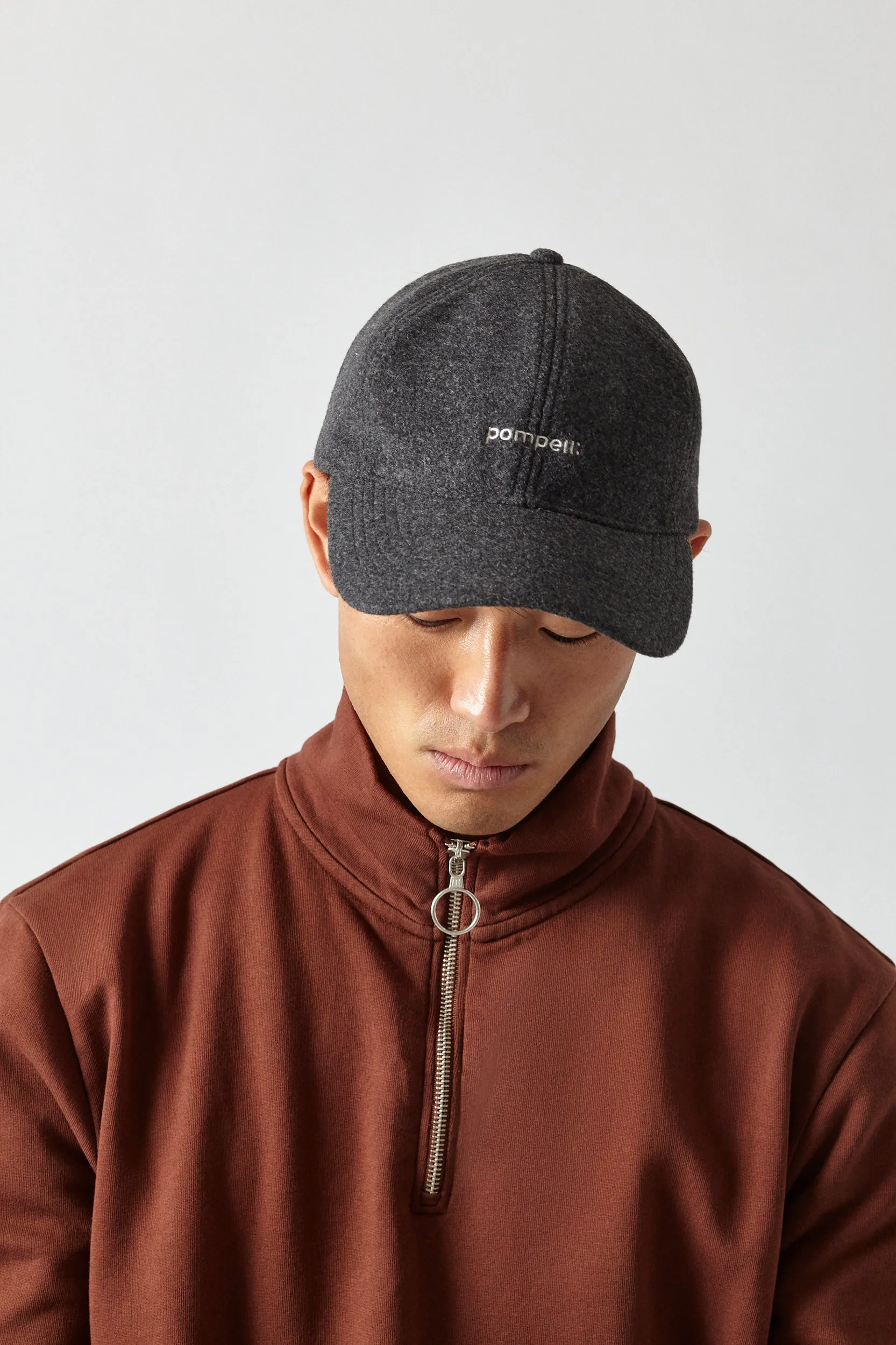 THE POMPEII: GREY FELT CAP sold by Pompeii product image thumbnail 2