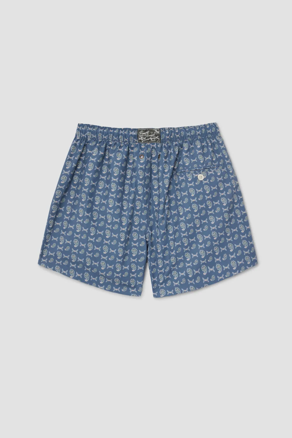 SLATE BLUE MICRO PAISLEY SWIM TRUNKS sold by Pompeii product image thumbnail 2