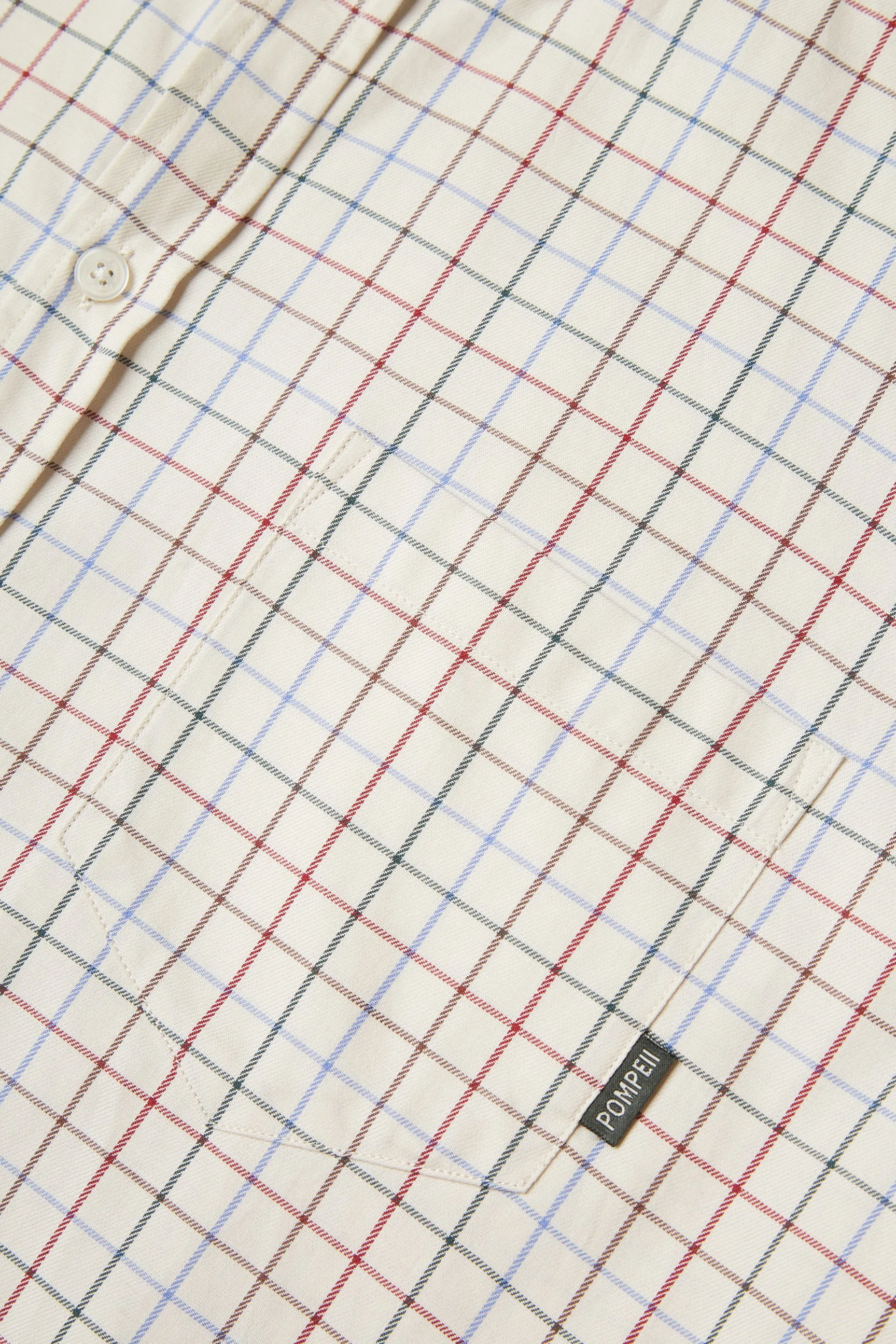 CHECK WINE COTTON SHIRT sold by Pompeii product image thumbnail 2