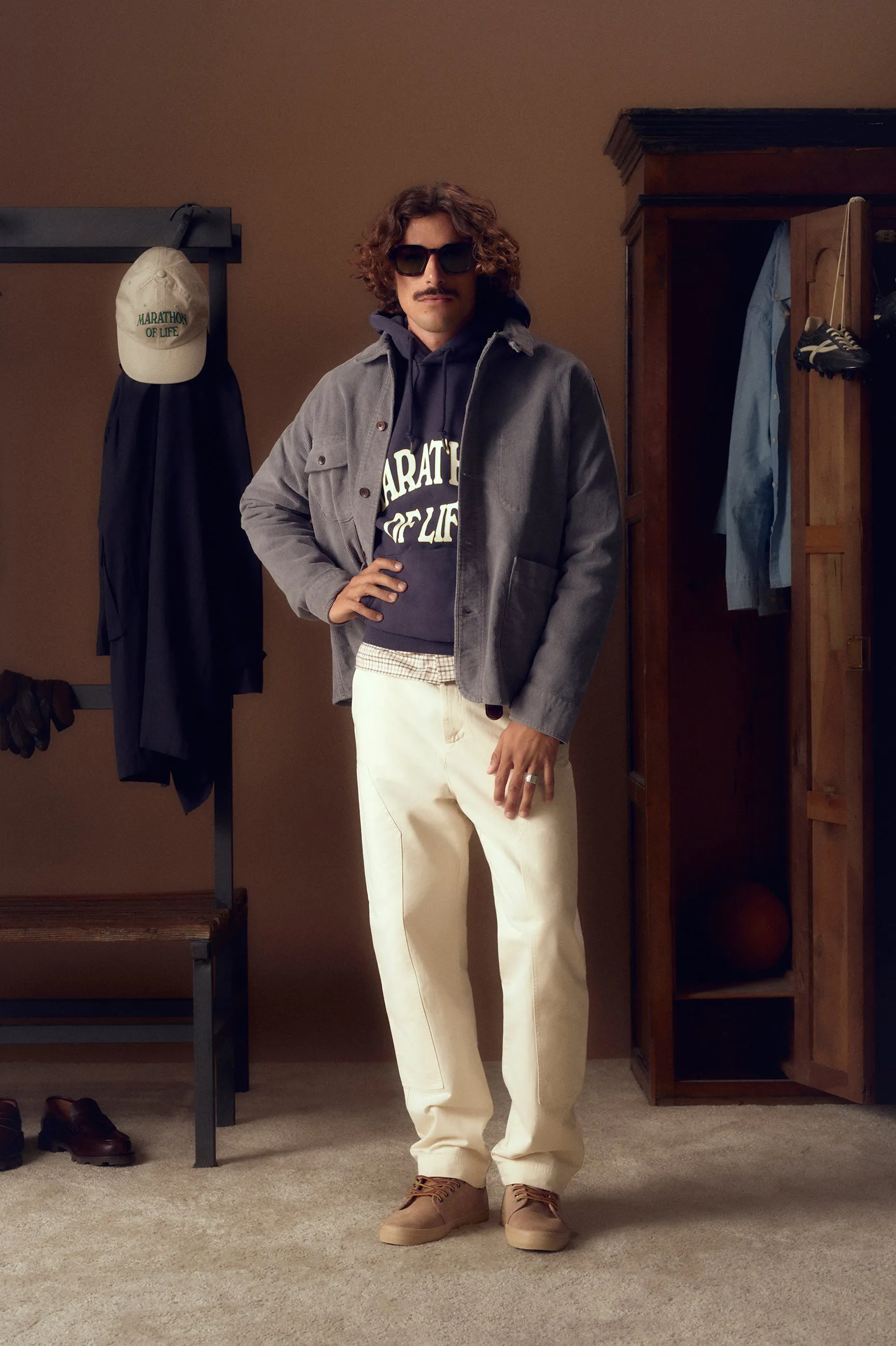 MARATHON REGULAR NAVY HOODIE sold by Pompeii product image thumbnail 2