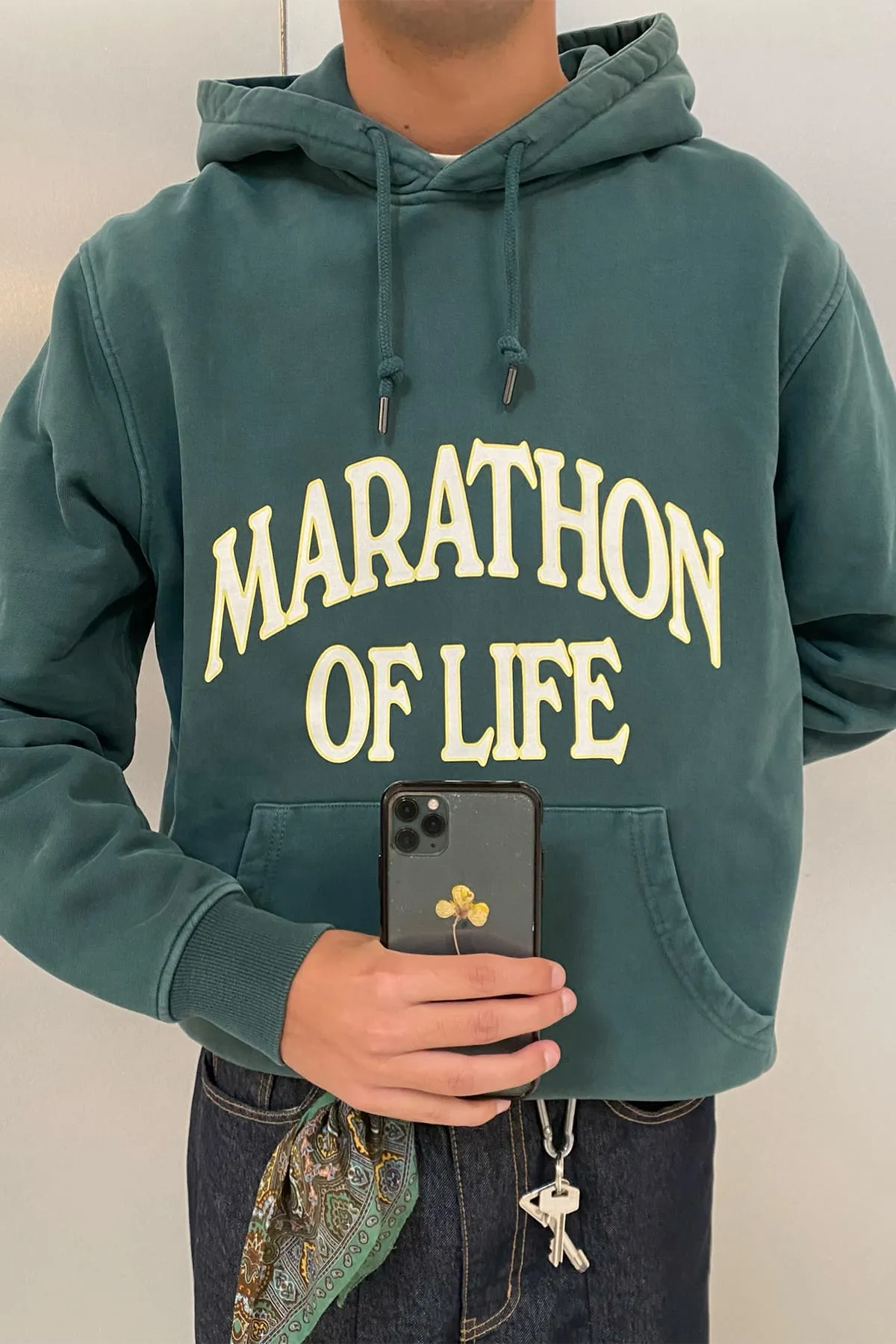 MARATHON REGULAR EMERALD HOODIE sold by Pompeii product image thumbnail 2