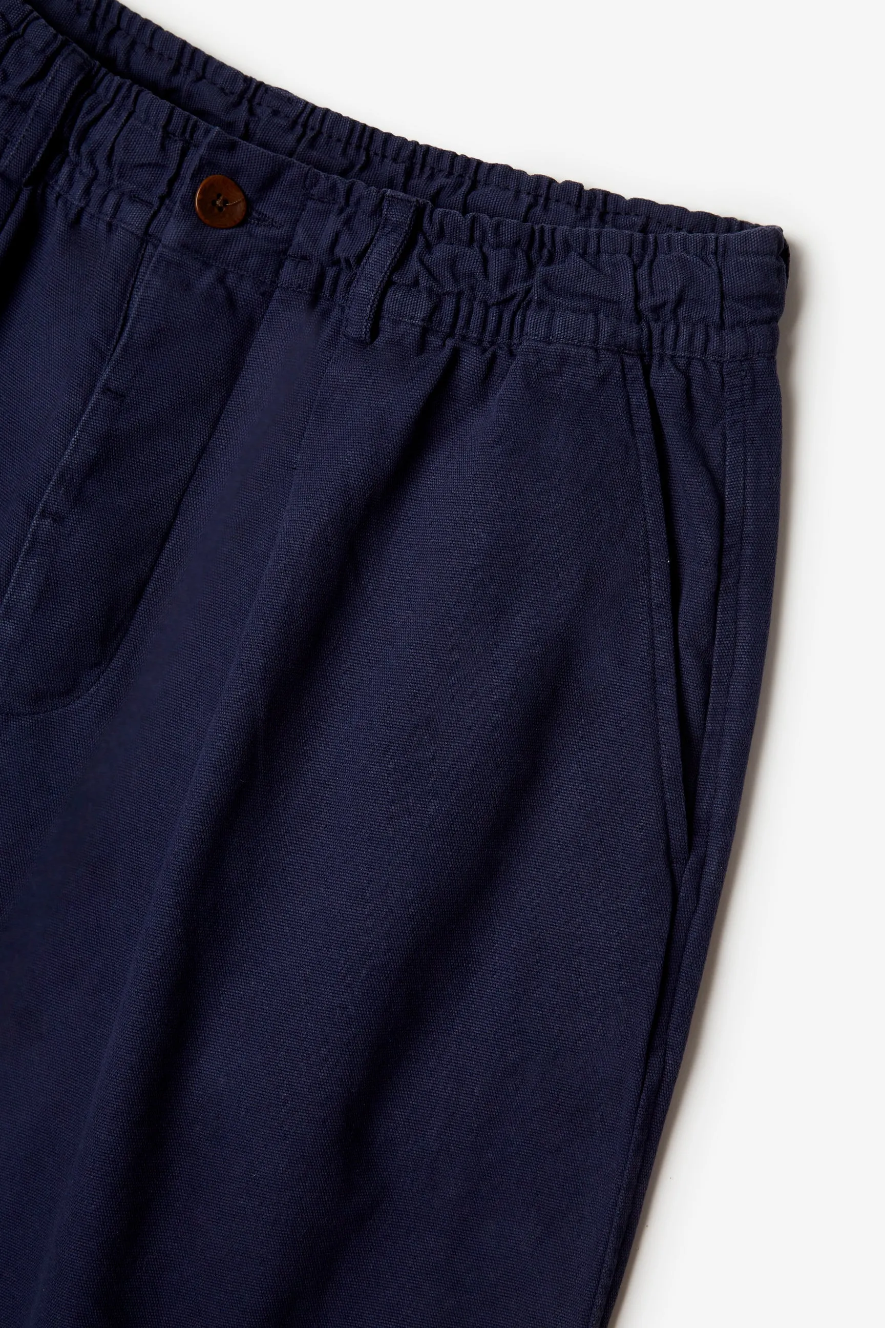 NAVY CANVAS LOOSE TROUSER sold by Pompeii product image thumbnail 4