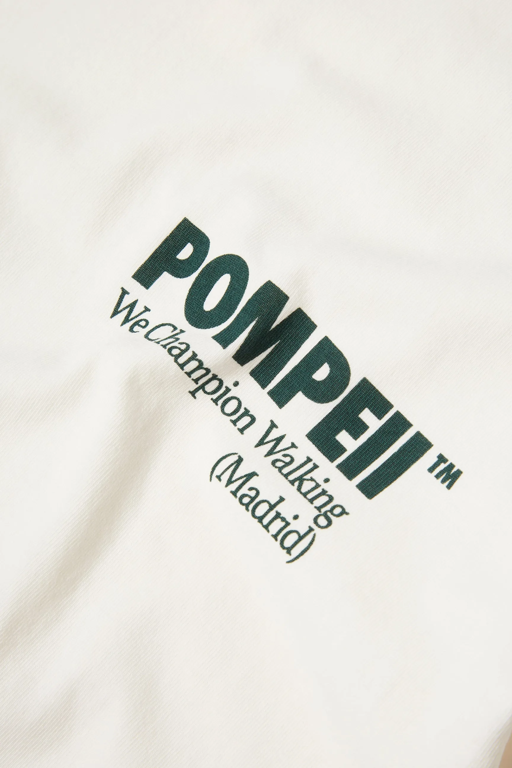 POMPEII OFF WHITE BOXY TEE GREEN sold by Pompeii product image thumbnail 3