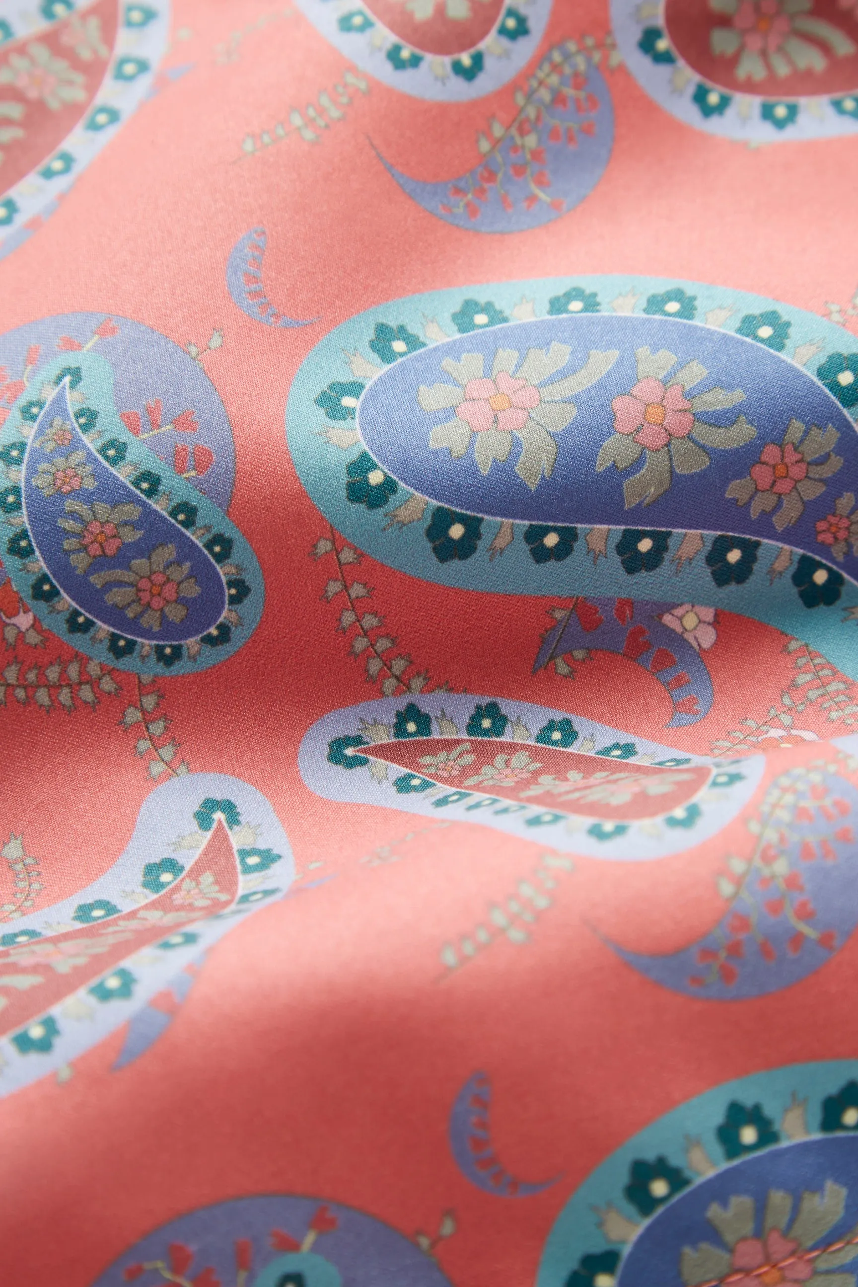 DARK PINK BIG PAISLEY SWIM TRUNKS sold by Pompeii product image thumbnail 4