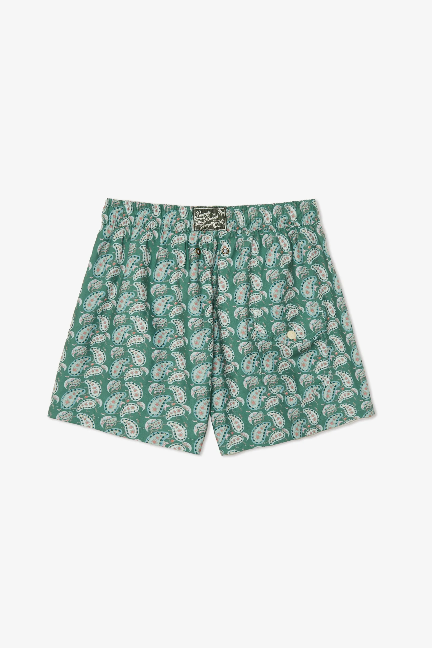 KHAKI BIG PAISLEY SWIM TRUNKS sold by Pompeii product image thumbnail 2