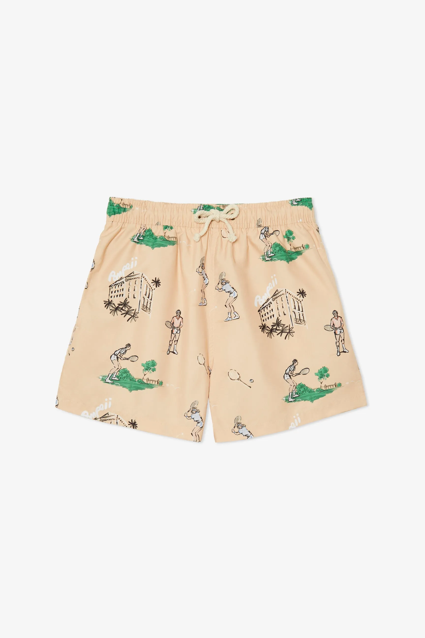 TENNIS SWIM TRUNKS sold by Pompeii