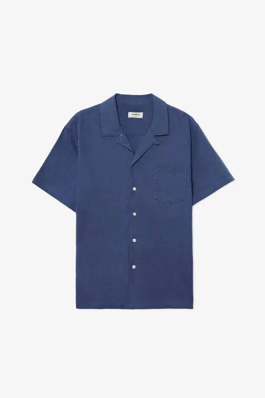 BLUE SHORT SLEEVE SHIRT sold by Pompeii