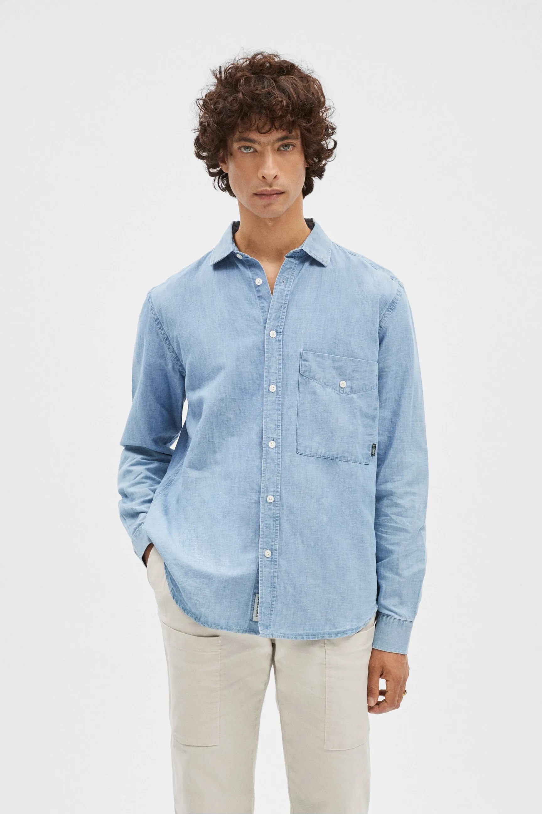 CHAMBRAY SHIRT sold by Pompeii product image thumbnail 2
