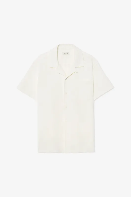 ECRU TEXTURE SHORT SLEEVE SHIRT sold by Pompeii
