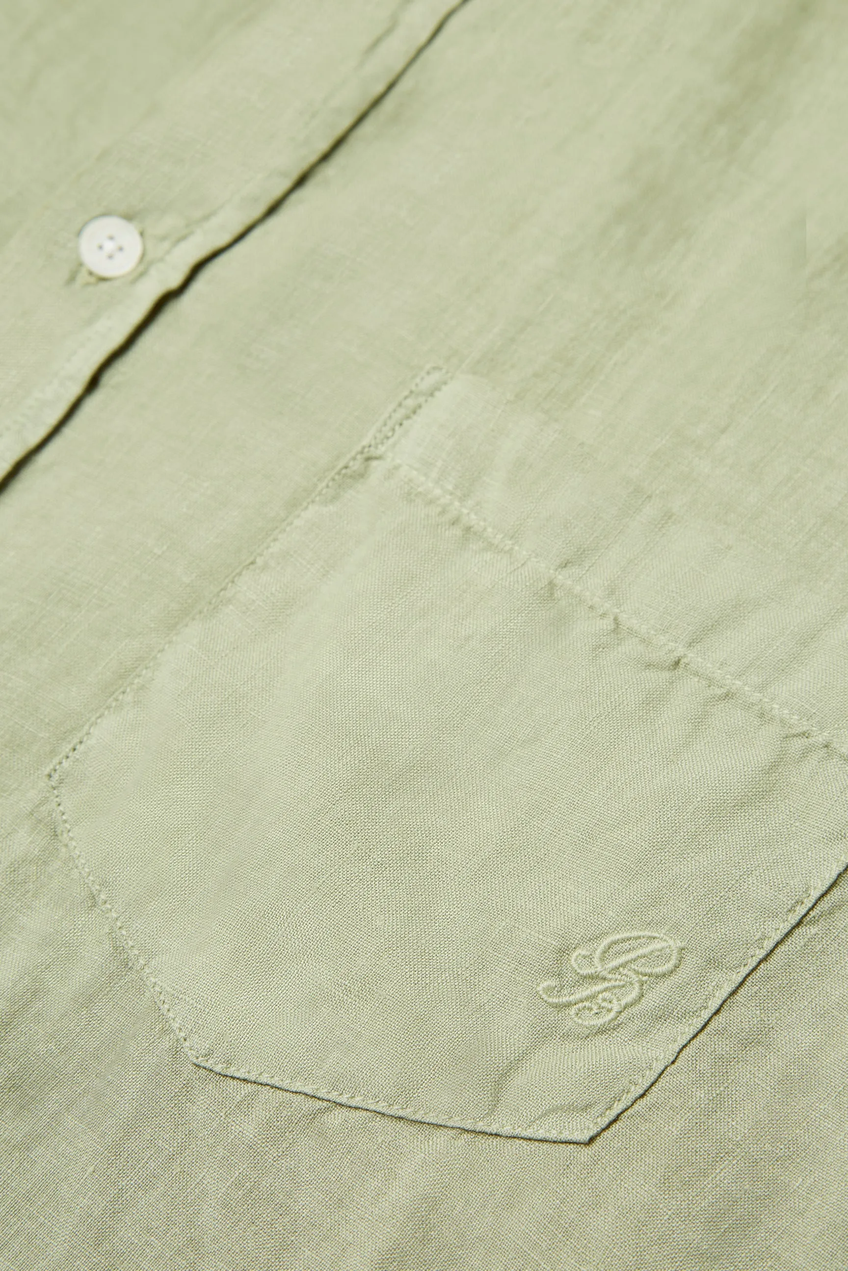 OLIVE LINEN SHIRT sold by Pompeii product image thumbnail 4