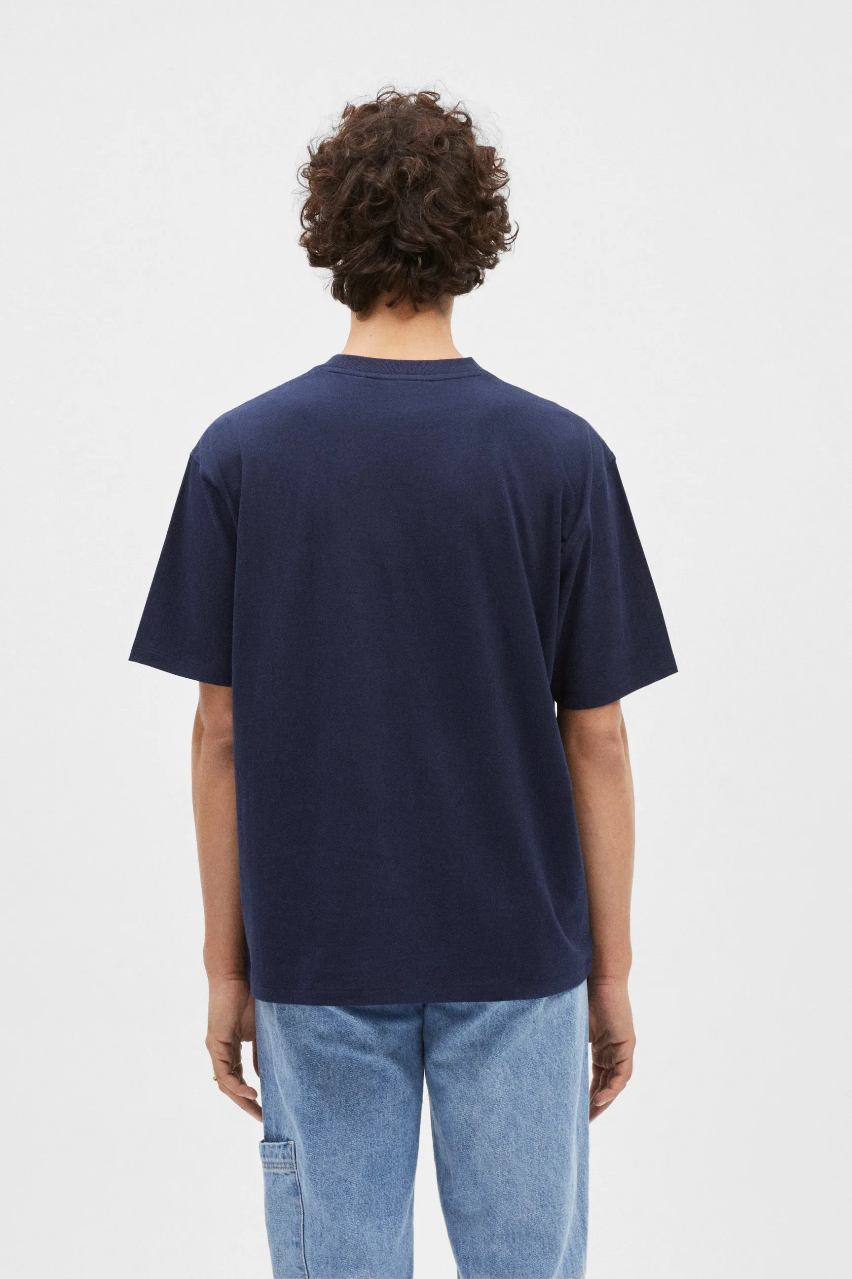 POMPEII NAVY BOXY GRAPHIC TEE sold by Pompeii product image thumbnail 3